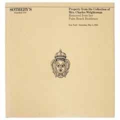 Sotheby's Auction Catalogue for The Mrs. Charles Wrightsman Palm Beach Estate