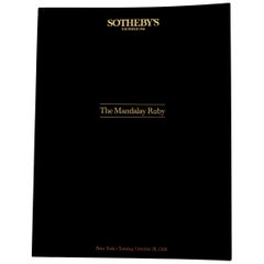 Retro Sotheby's Catalog: The Mandalay Ruby, October 1988, First Edition