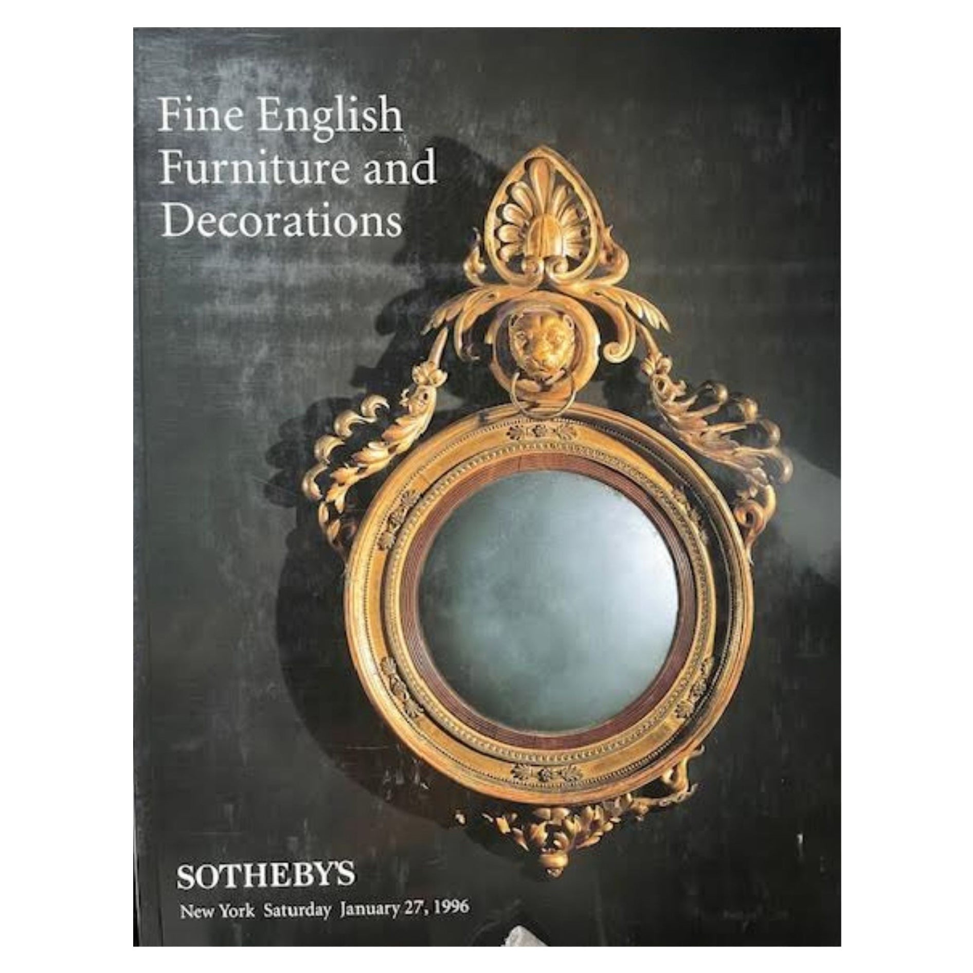 Catalogue Sotheby's Fine English Furniture and Decorations (Mobilier et décorations anglaises)