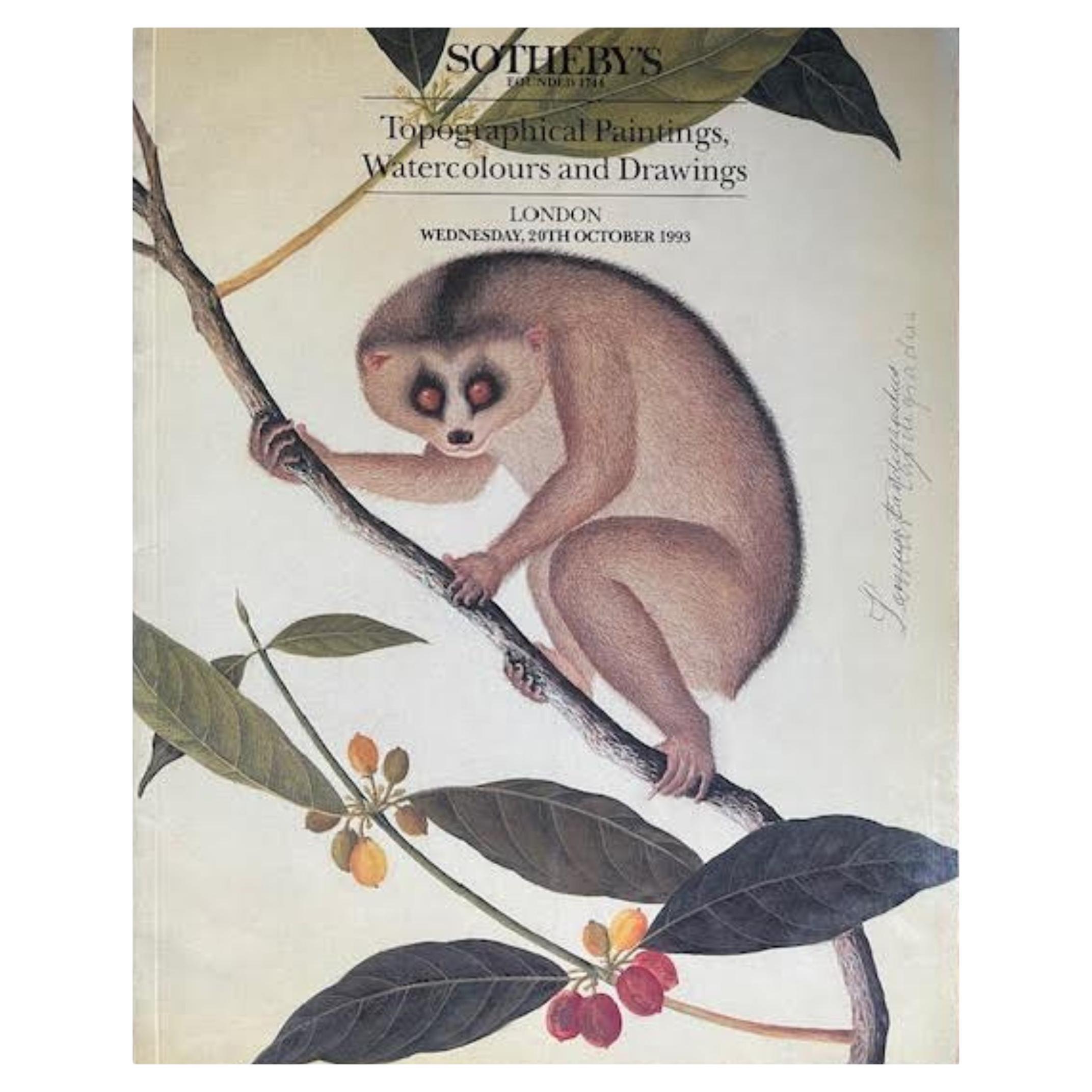 Catálogo Sothebys Pinturas Topográficas, Acuarelas y Dibujos