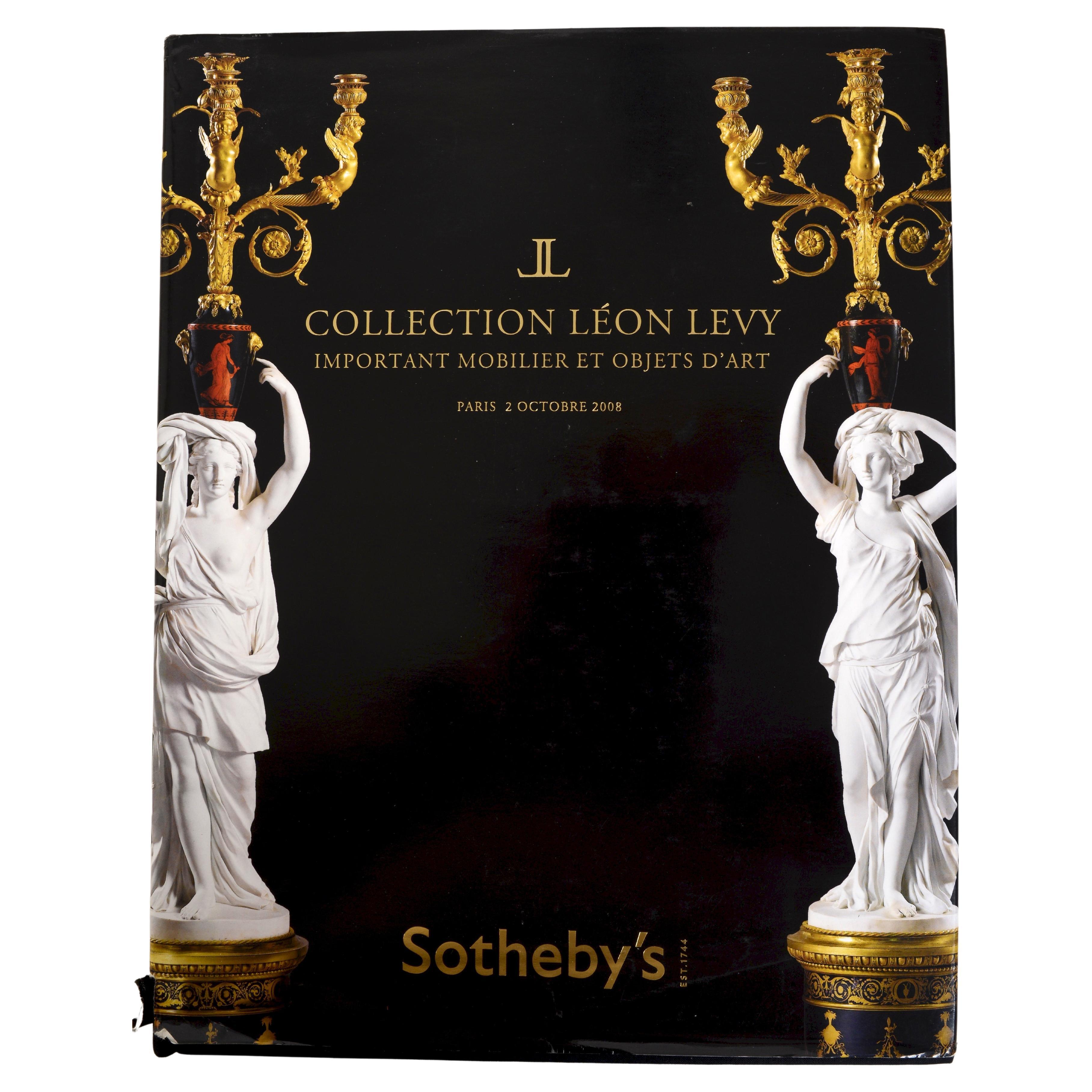 Sotheby's Collection Léon Levi's : Important Mobilier Et Objets D'art, 1st Ed en vente