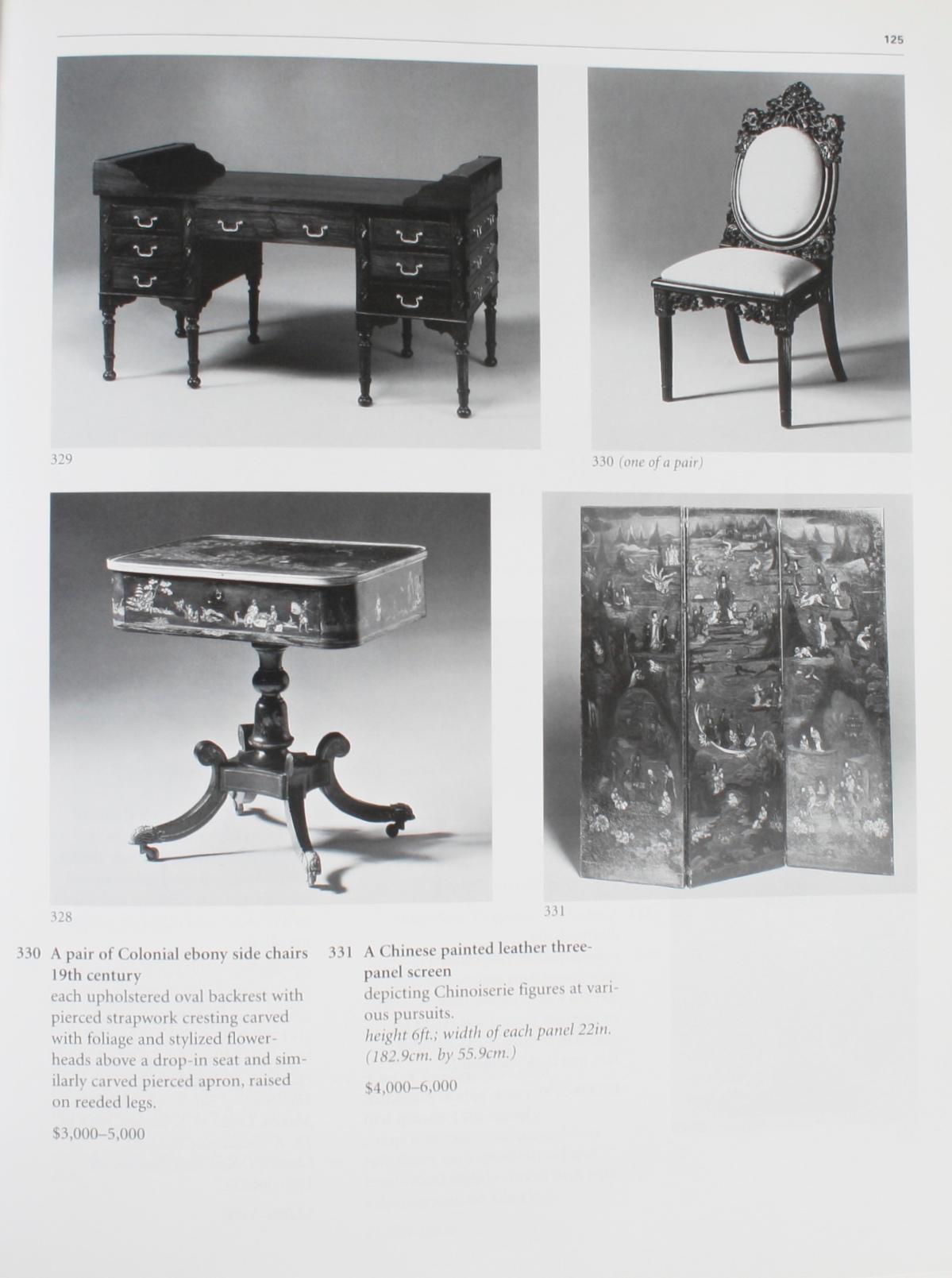Sotheby's : English Furniture & Decorations (Meubles et décorations anglais), collection John L. Boonshaft, 1998 8