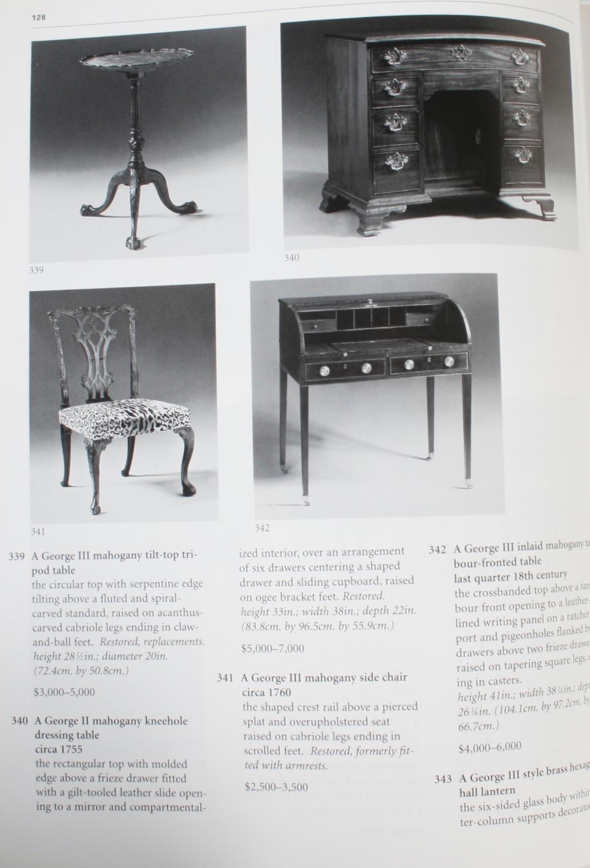 Sotheby's : English Furniture & Decorations (Meubles et décorations anglais), collection John L. Boonshaft, 1998 9