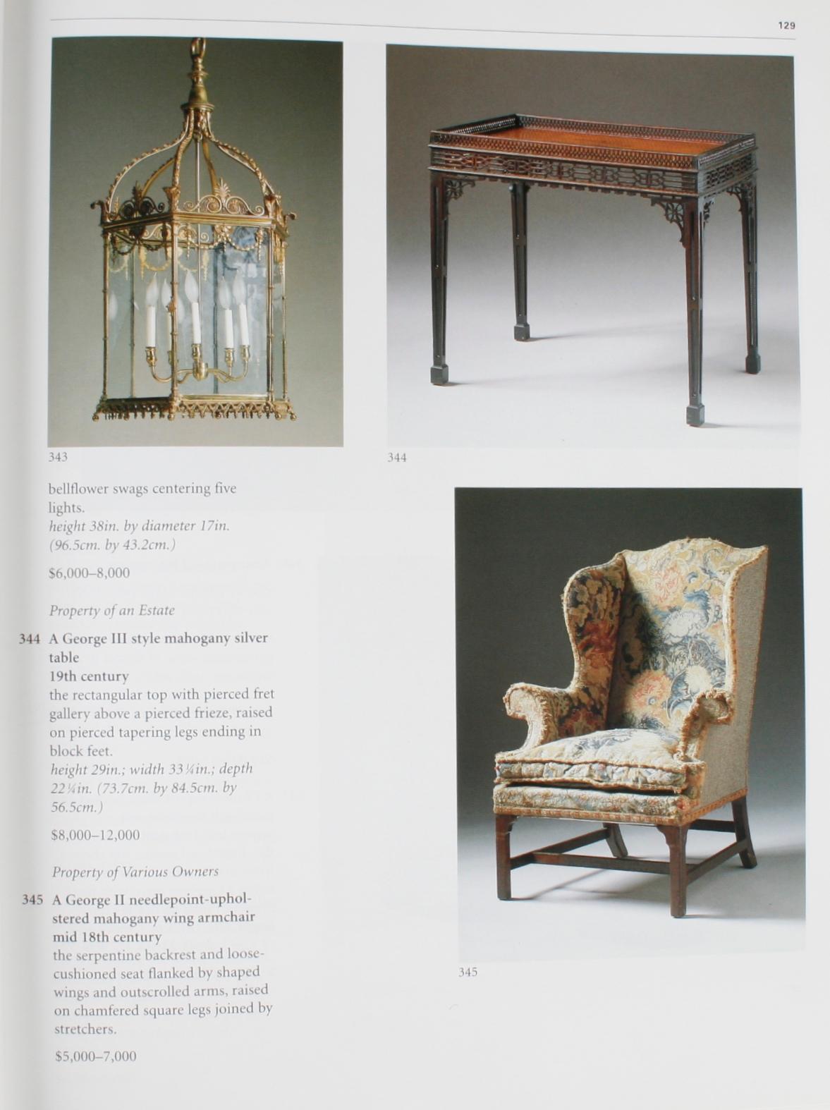 Sotheby's : English Furniture & Decorations (Meubles et décorations anglais), collection John L. Boonshaft, 1998 10