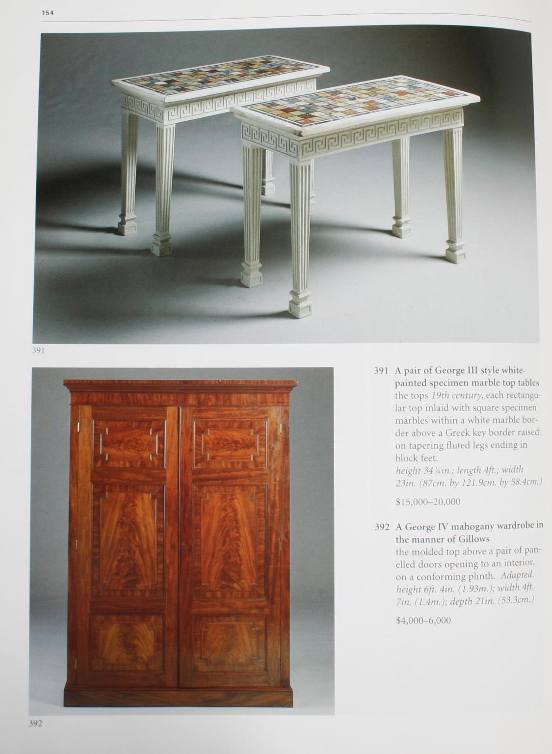 Sotheby's : English Furniture & Decorations (Meubles et décorations anglais), collection John L. Boonshaft, 1998 11