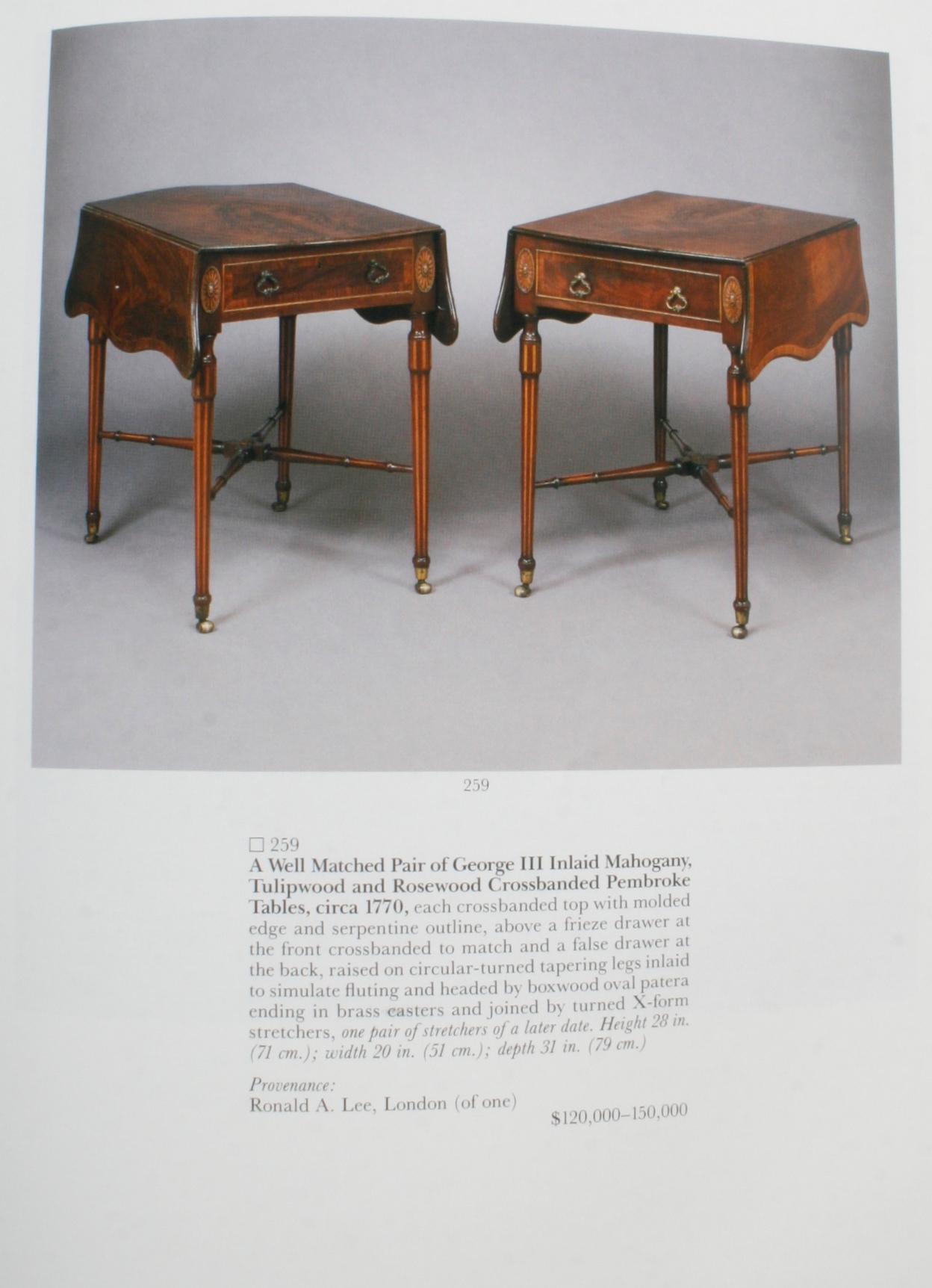 Sotheby's, Porcelaine et mobilier anglais M. et Mme John Treleaven Oct. 1990 en vente 5