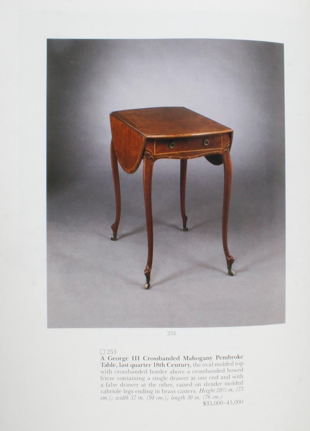 Sotheby's, English Porcelain and Furniture Mr. and Mrs John Treleaven Oct, 1990 In Good Condition For Sale In valatie, NY