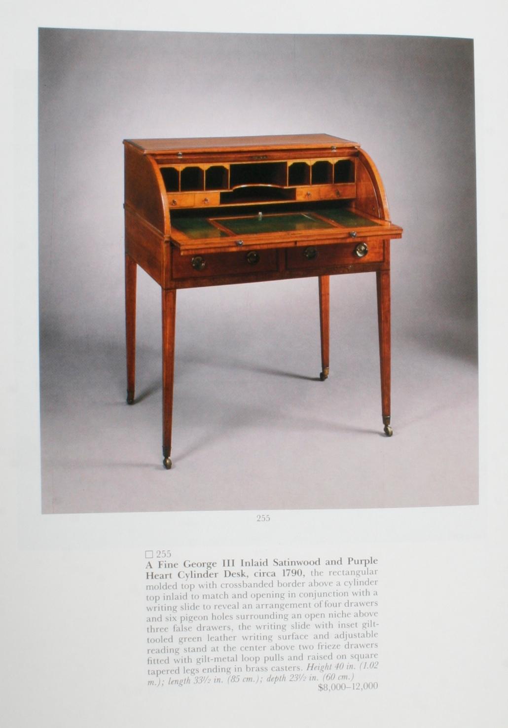 Paper Sotheby's, English Porcelain and Furniture Mr. and Mrs John Treleaven Oct, 1990 For Sale