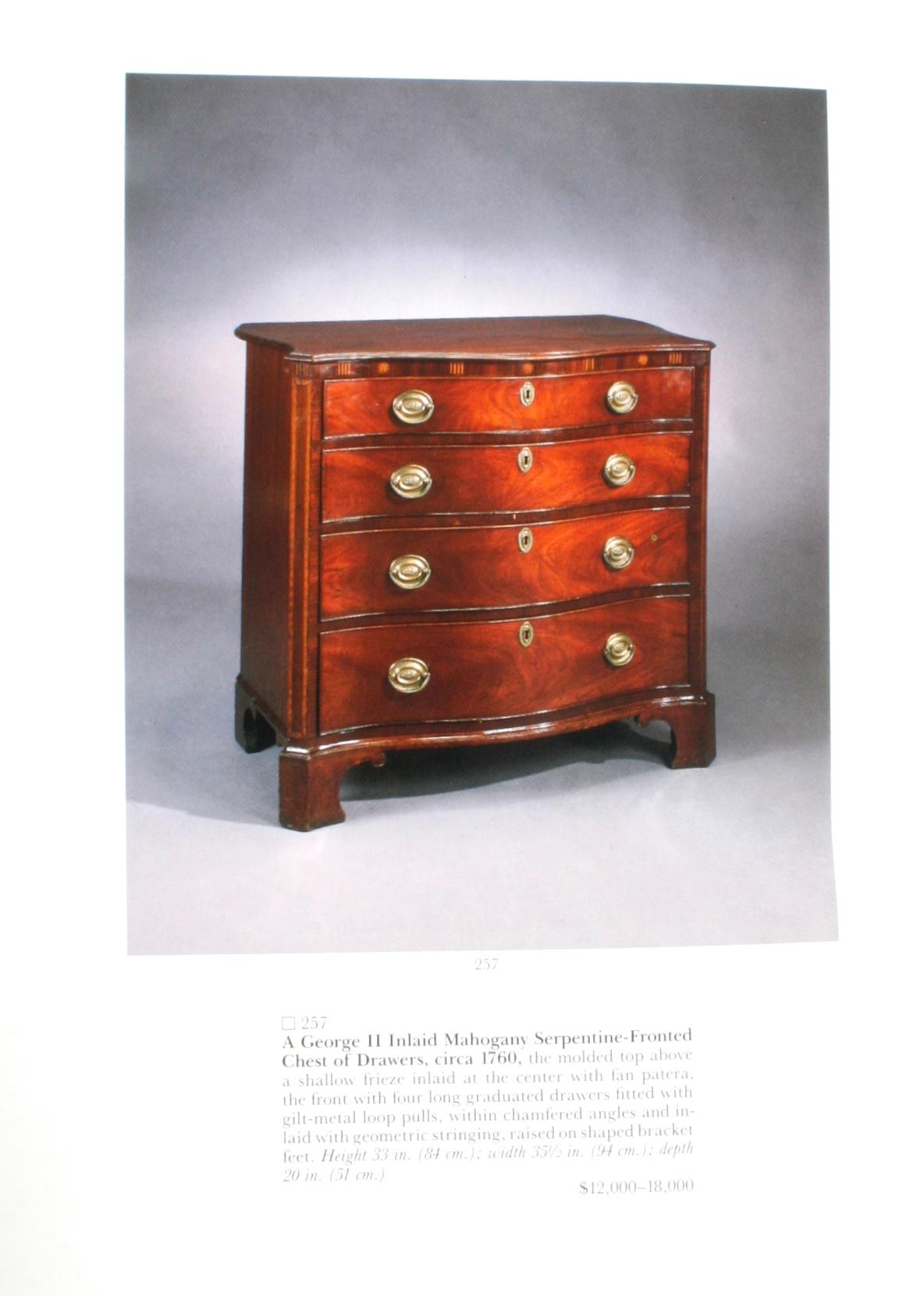 Sotheby's, Porcelaine et mobilier anglais M. et Mme John Treleaven Oct. 1990 en vente 3