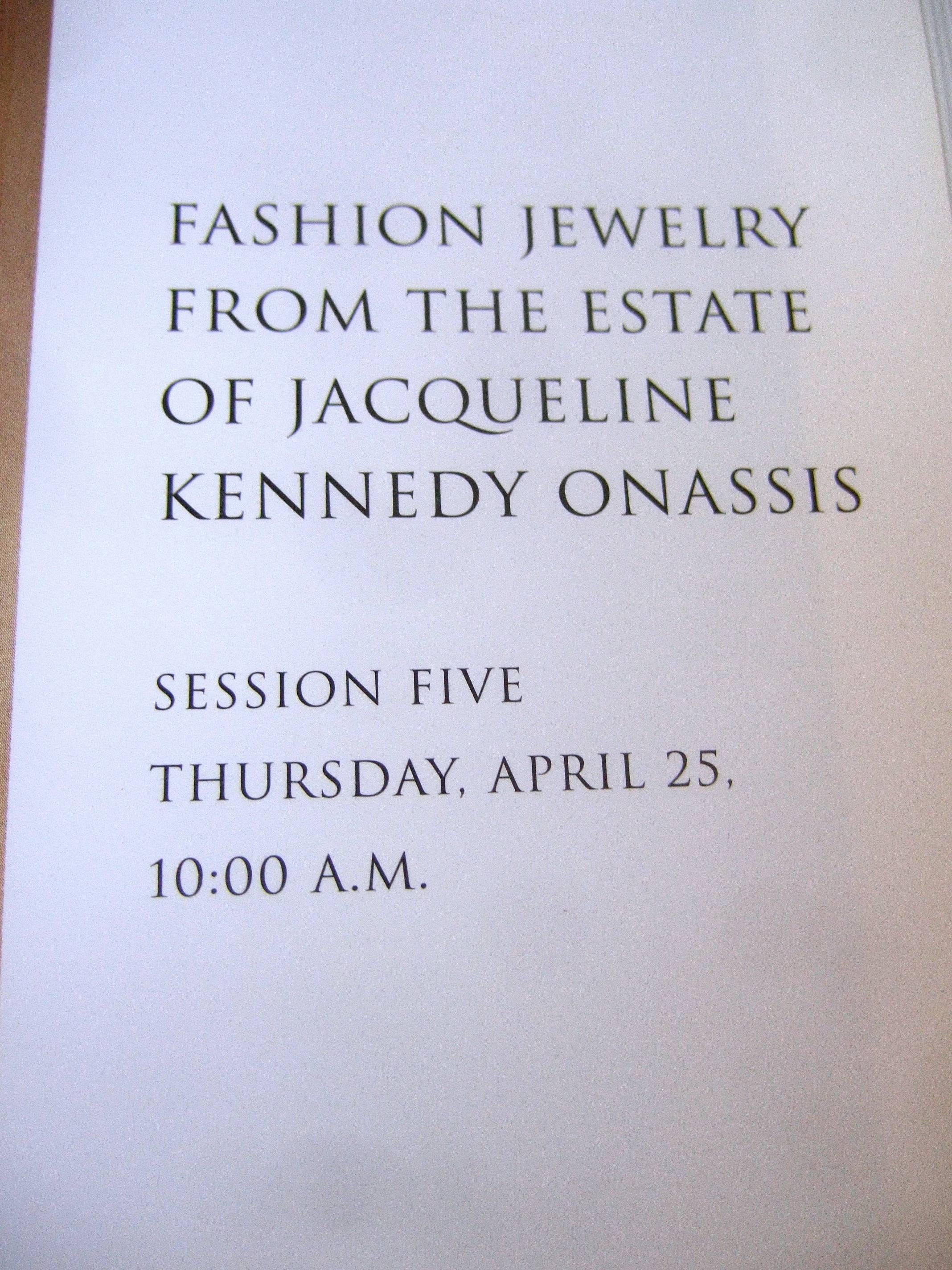 Sotheby's Estate Catalogue of Jacqueline Kennedy Onassis circa 1996   1