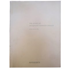 Sotheby's Estate Catalogue of Jacqueline Kennedy Onassis circa 1996