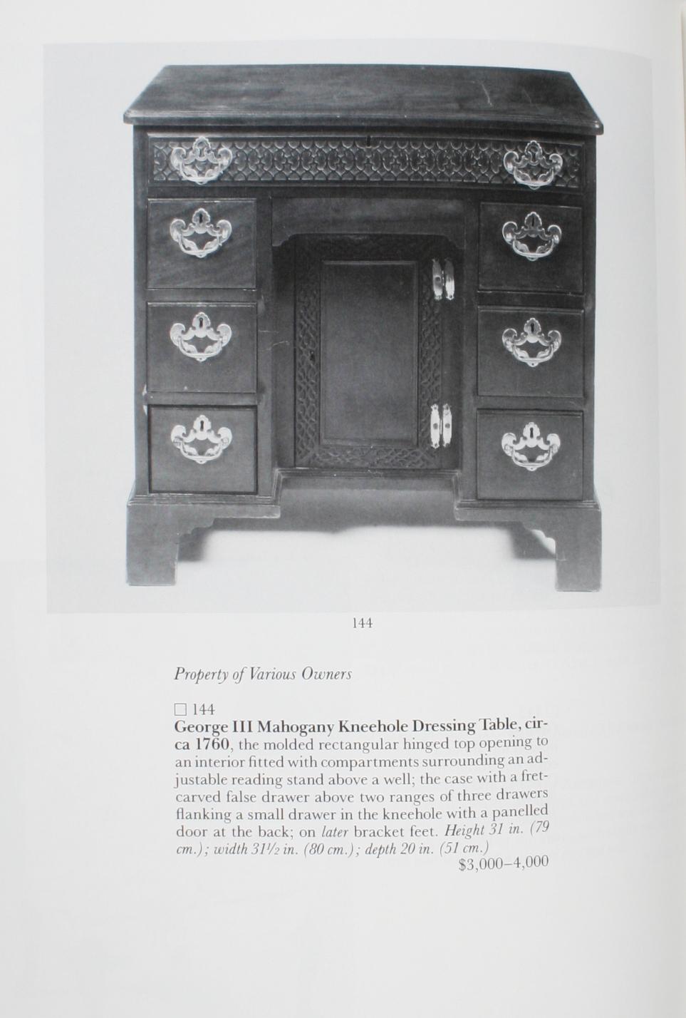 ‎Sotheby's: ‎Fine English Furniture, Decorations and Carpets, Perry Ellis, 1987 For Sale 9