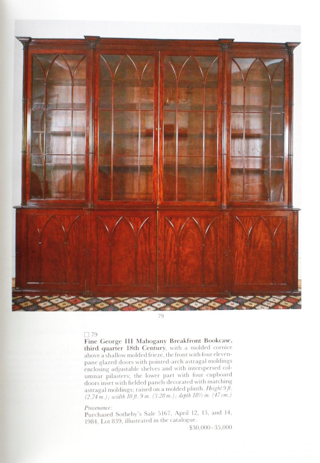 Paper ‎Sotheby's: ‎Fine English Furniture, Decorations and Carpets, Perry Ellis, 1987 For Sale