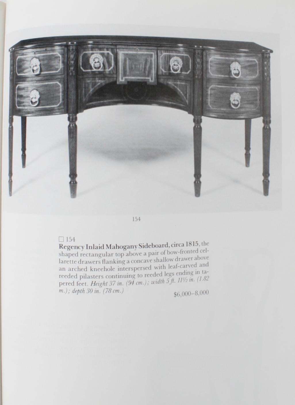 ‎Sotheby's: ‎Fine English Furniture, Decorations and Carpets, Perry Ellis, 1987 For Sale 1