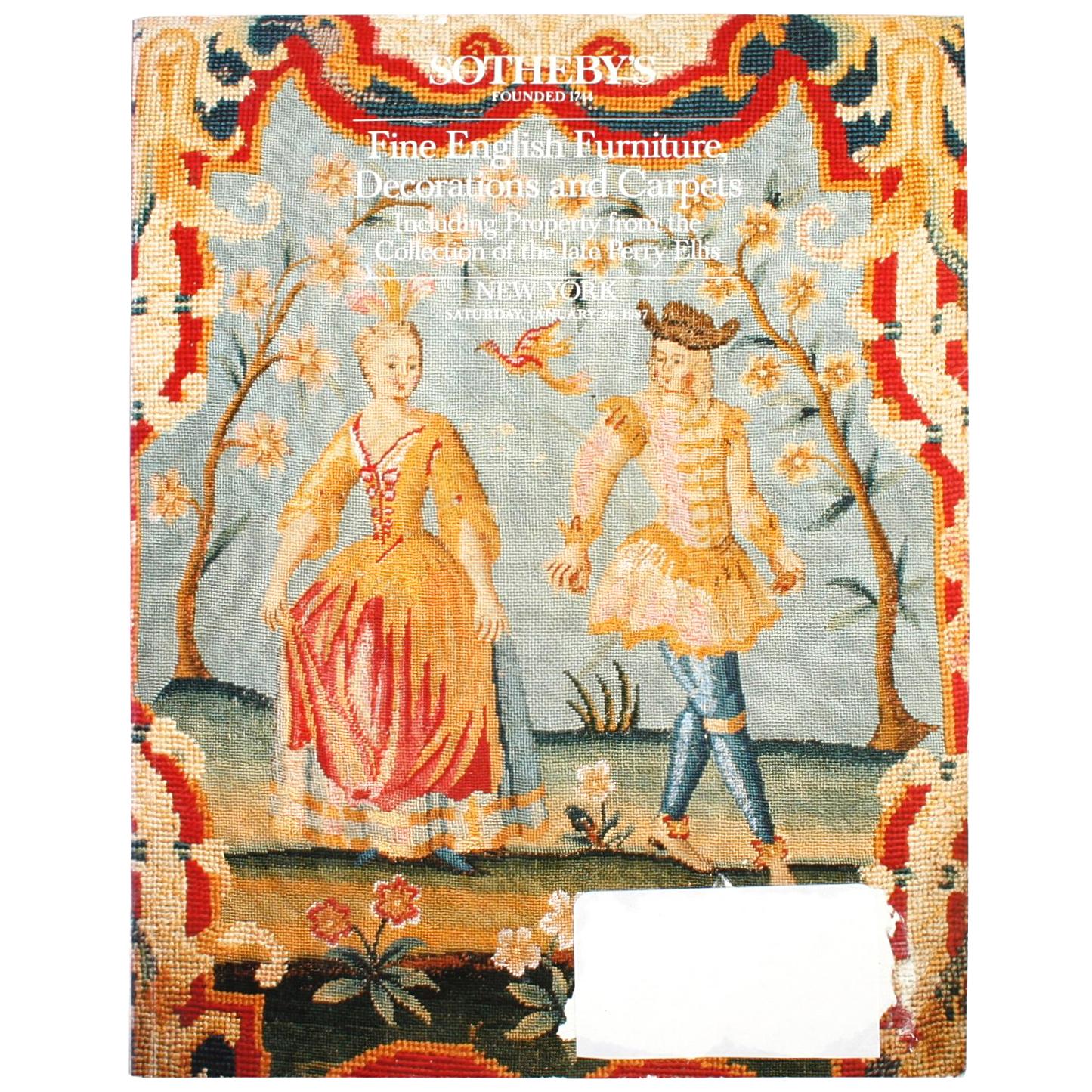 Sotheby's Muebles, decoraciones y alfombras inglesas, Perry Ellis, 1987