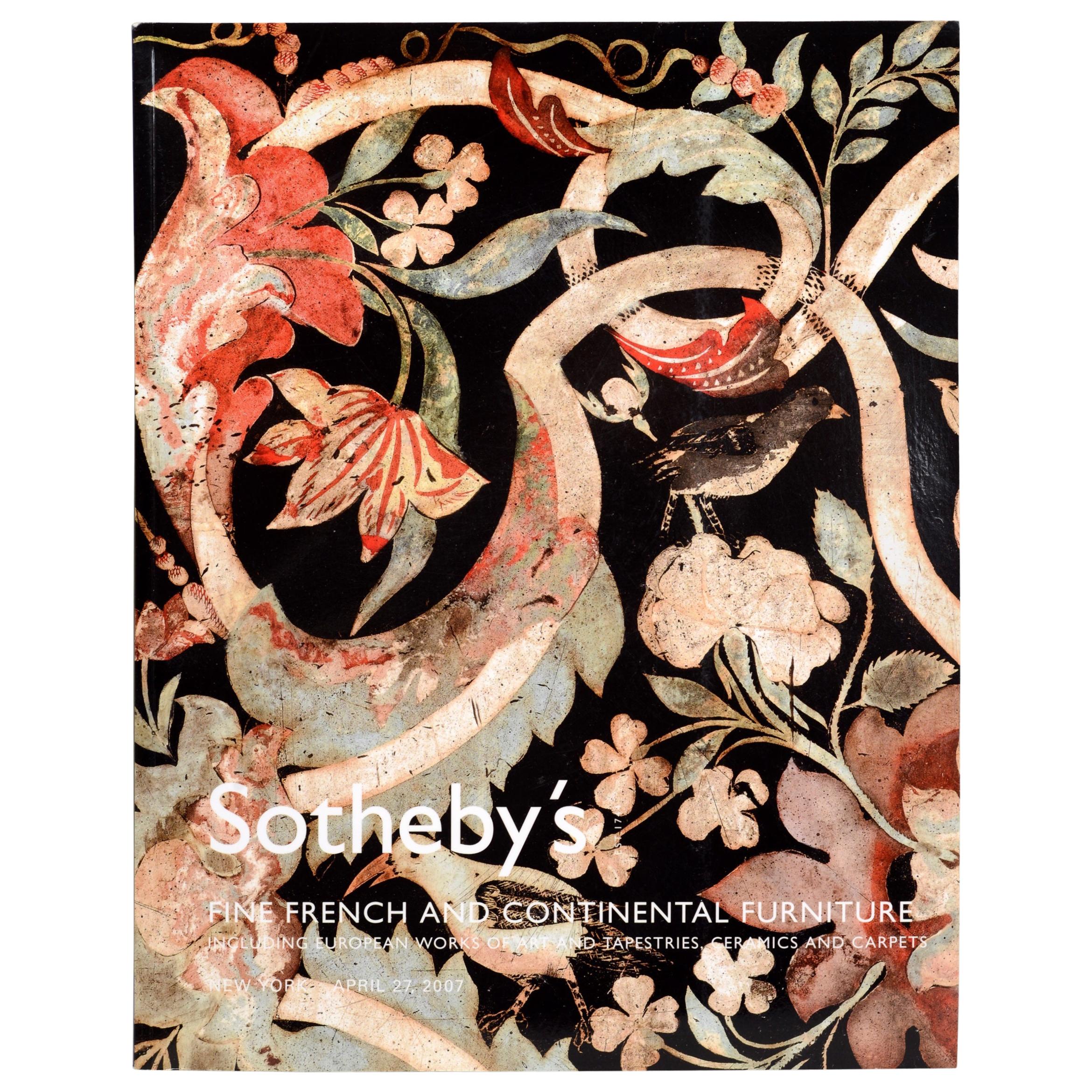 Sotheby's Fine French and Continental Furniture Including European Works of Art
