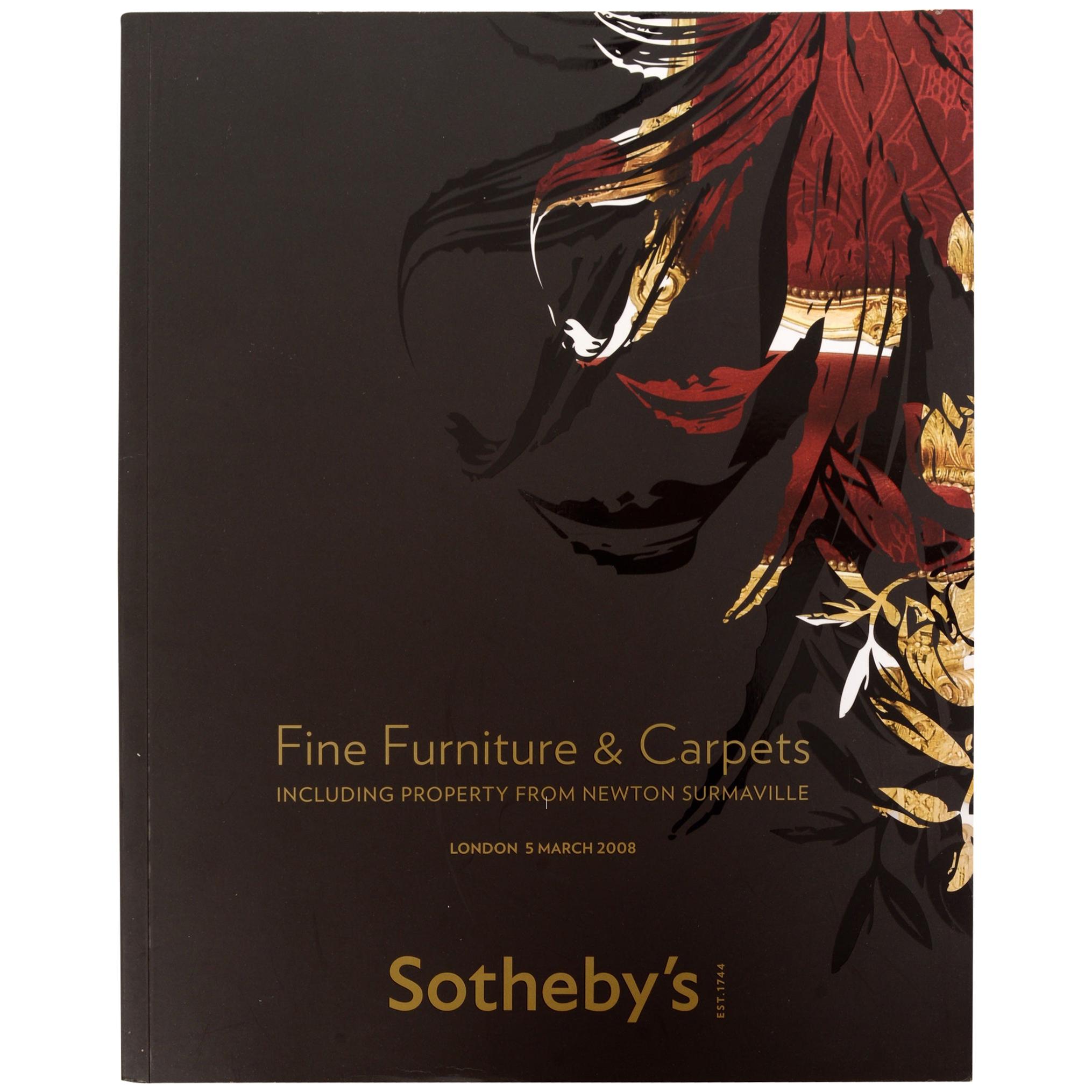 Sotheby's Fine Furniture and Carpets Including property from Newton Surmaville en vente