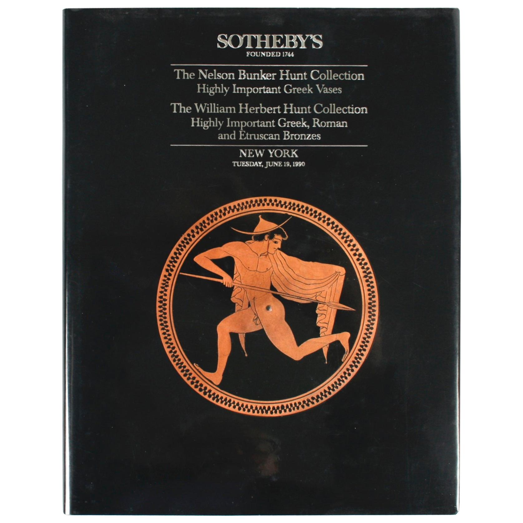 Sotheby's, Collezione Hunt Vasi greci molto importanti Bronzi romani ed etruschi