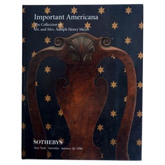 Sotheby's Important Americana - Collection of Adolph Henry Meyer, 1a Ed.