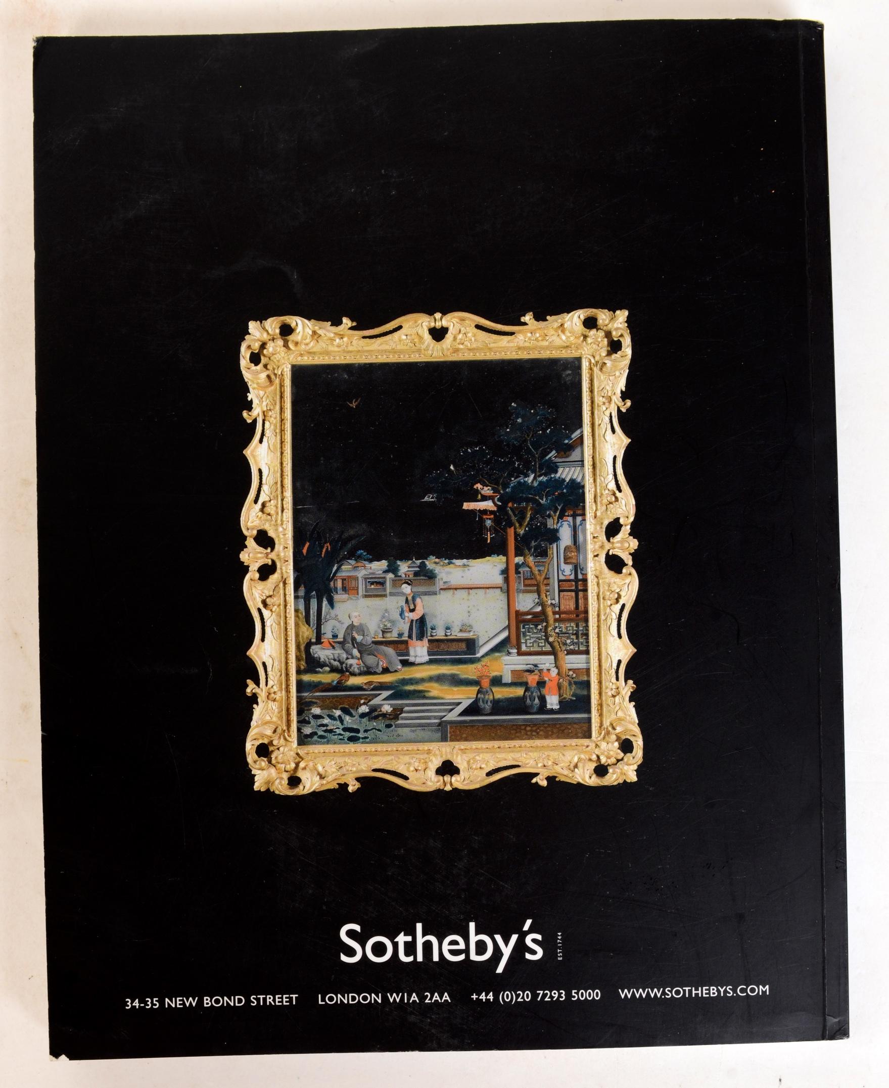 Sotheby's: Important English Furniture including the Horlick Collection, London 5th June 2007. First edition softcover with 256 on 303 pp. all illustrated in color. With results. The sale included a pair of magnificent Chinese mirror paintings. The