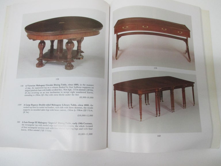 British Colonial Sotheby's Important English Furniture (London, Friday 1st May and 8th May 1987) For Sale