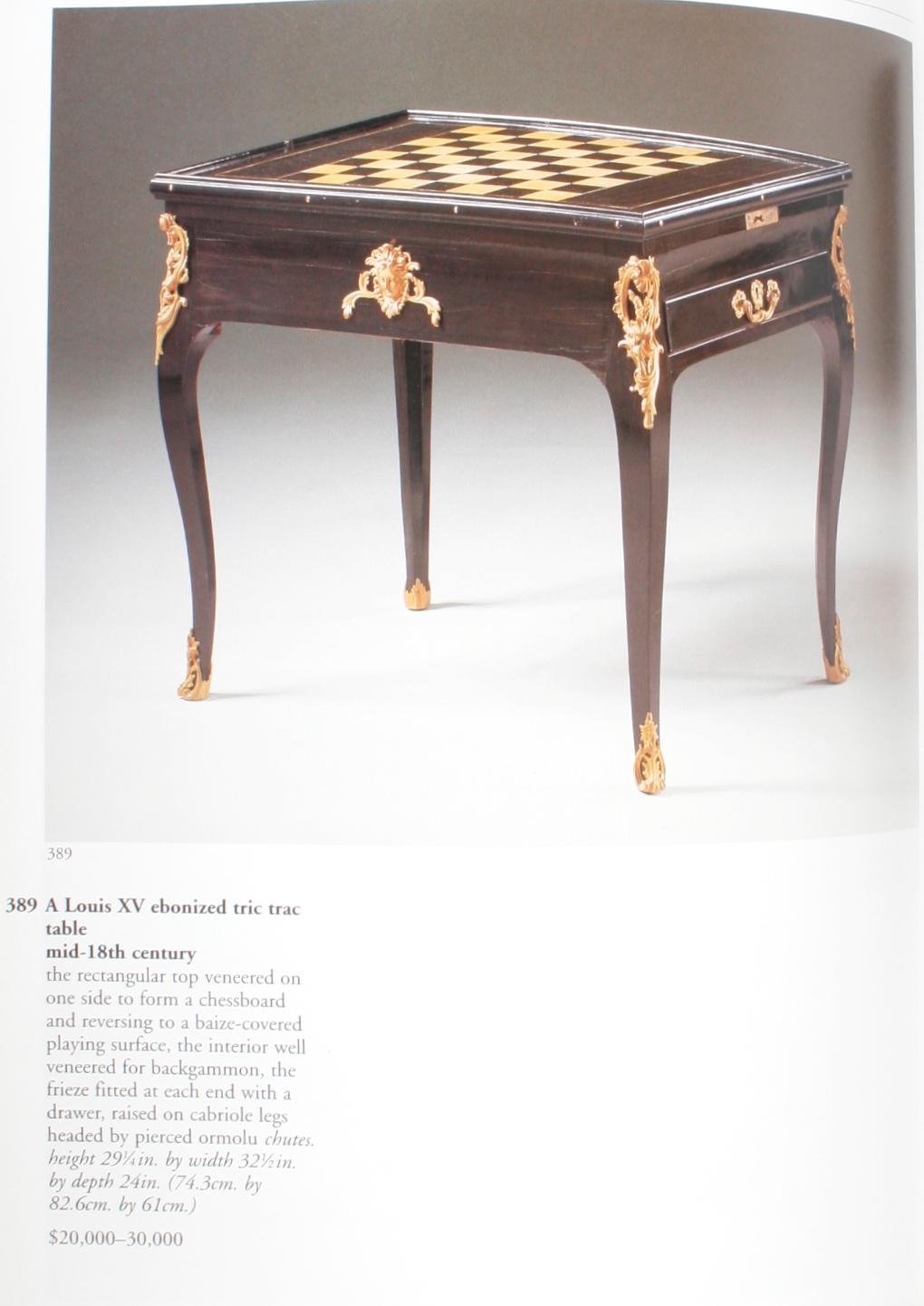 Sotheby's, Important French and Continental Furniture, Estate Peter A. Paanakker 1