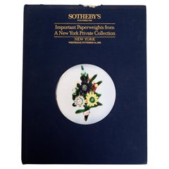 Sotheby's Important Paperweights from a NY Private Collection Auction Nov. 1988