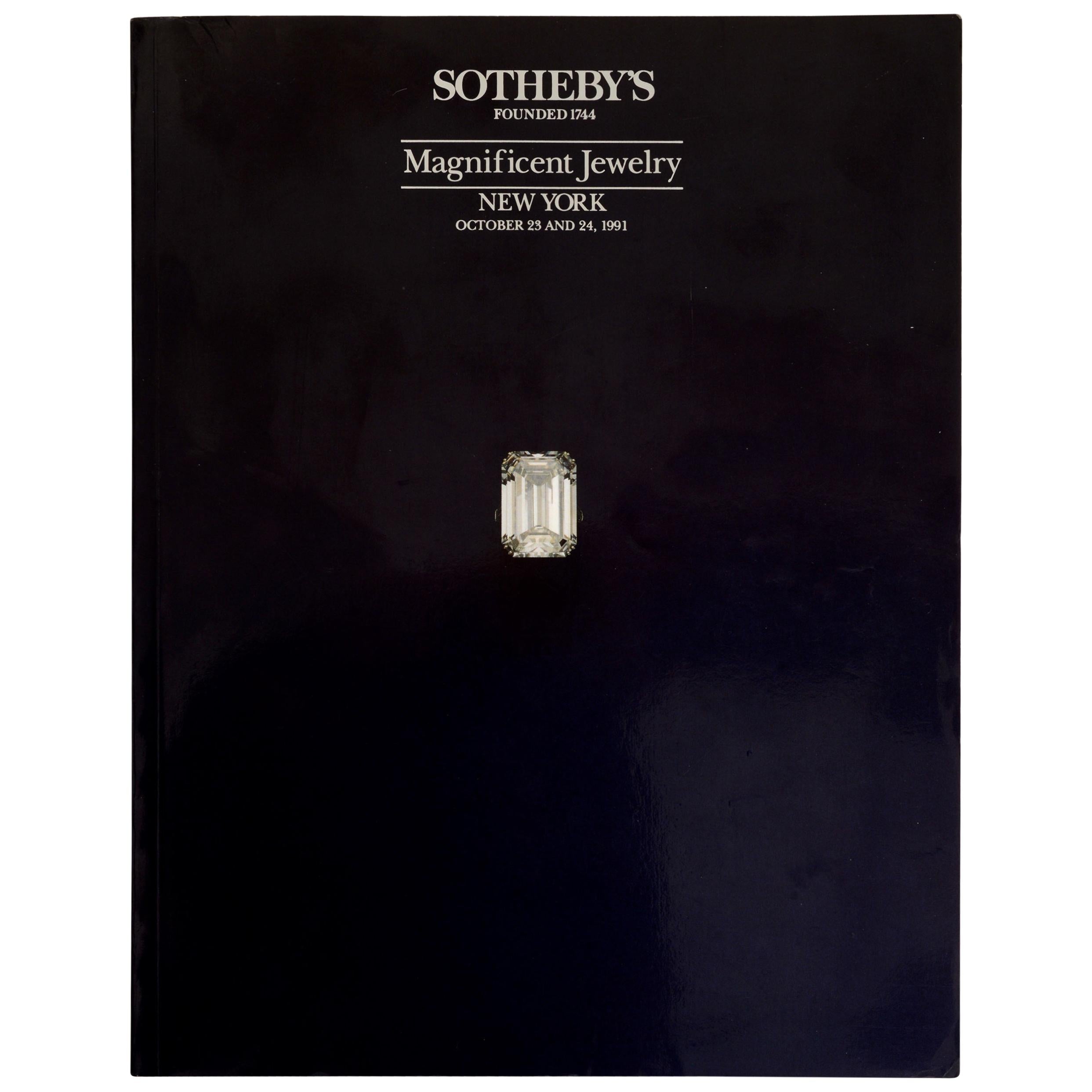 Sotheby's Magnificent Jewelry New York October 23 and 24, 1991 For Sale