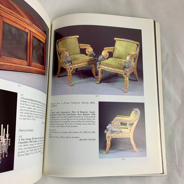 Sotheby’s NY Auction Catalogue, Important English Furniture and