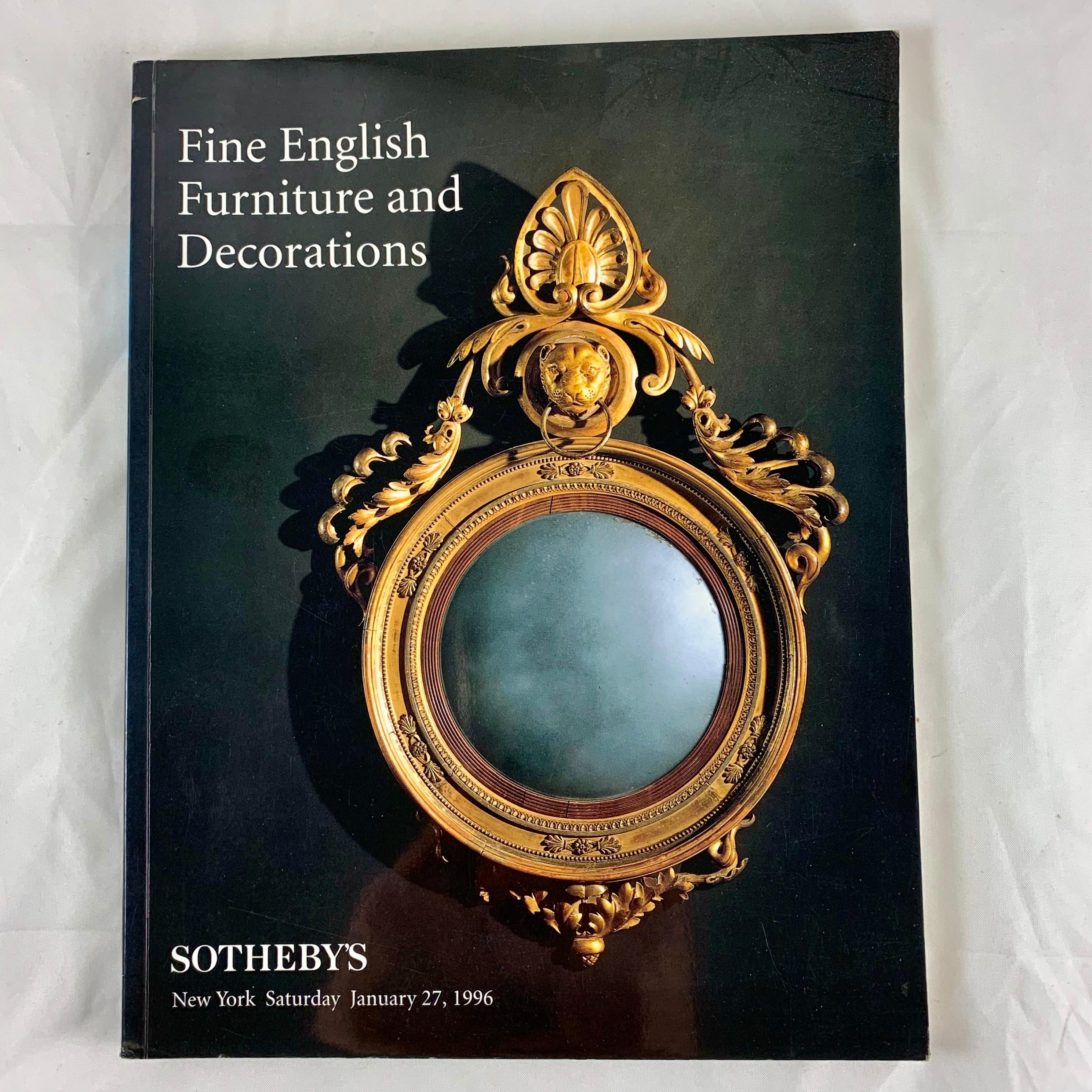 International Style Sotheby's NY Auction Catalogues, Fine English Furniture & Decorations, Set of 2