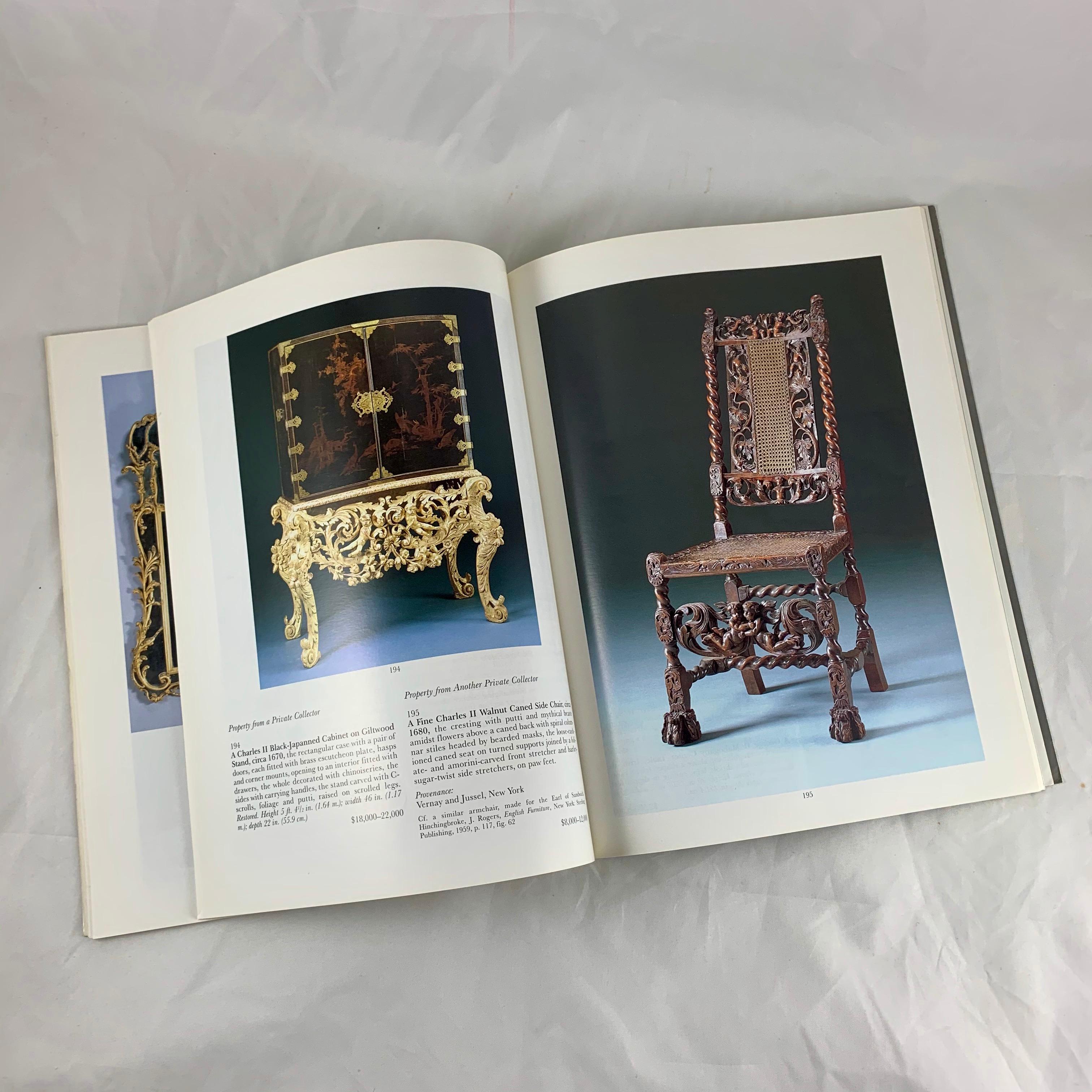 Late 20th Century Sotheby's NY Auction Catalogues, Fine English Furniture & Decorations, Set of 2