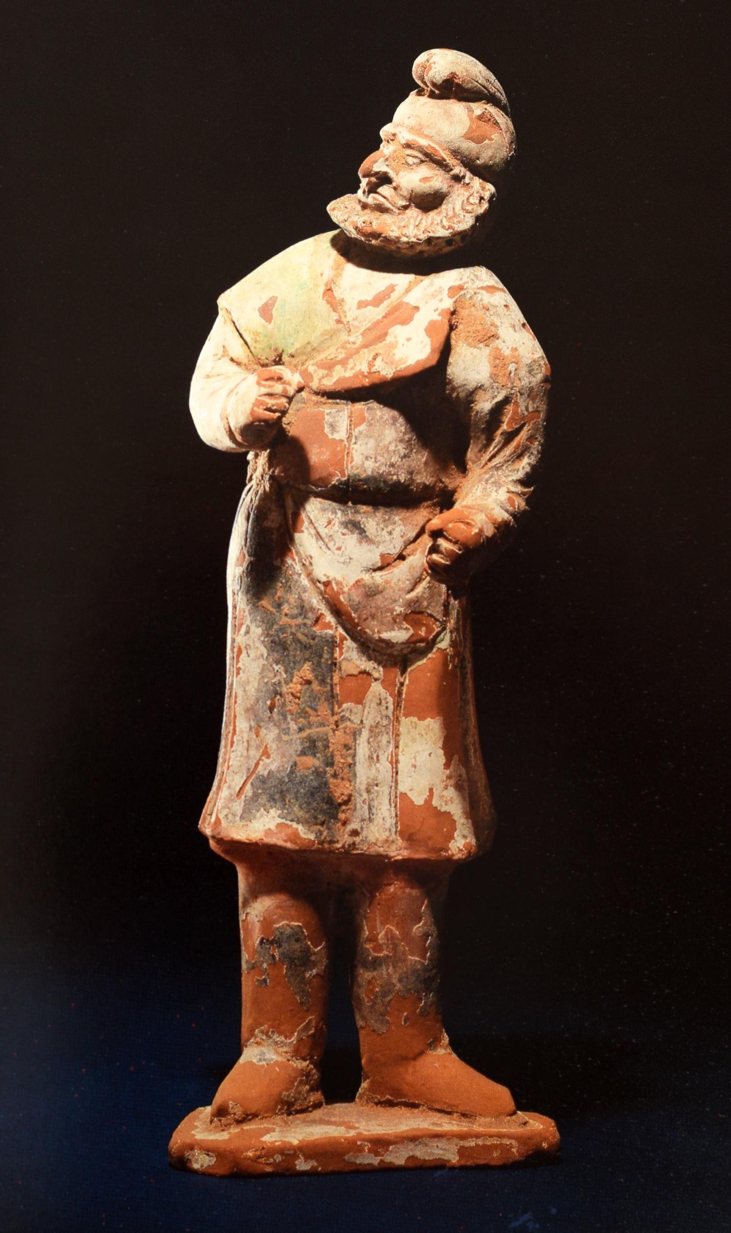 Chinesische Keramik-Skulptur von Sotheby's NY aus der Sammlung von Lillian Schloss (amerikanisch) im Angebot