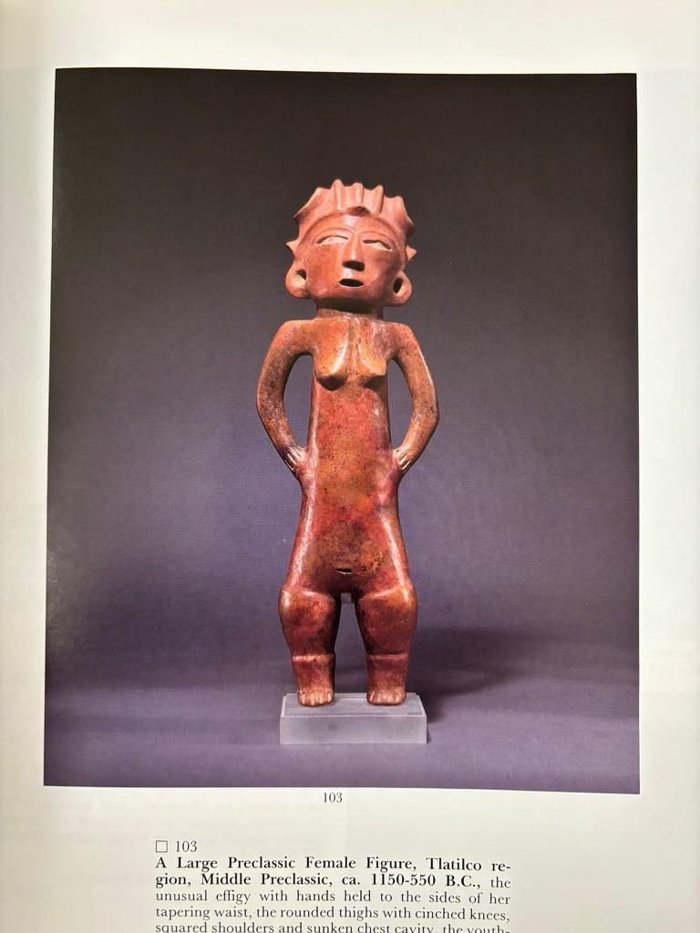 20th Century Sotheby's Pre-Columbian Art Sales Catalog, New York, November 23rd, 1992 For Sale