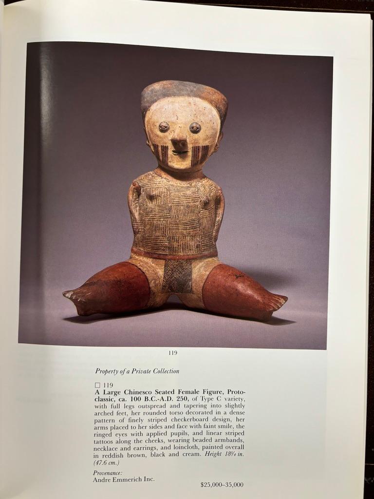 Paper Sotheby's Pre-Columbian Art Sales Catalog, New York, November 23rd, 1992 For Sale