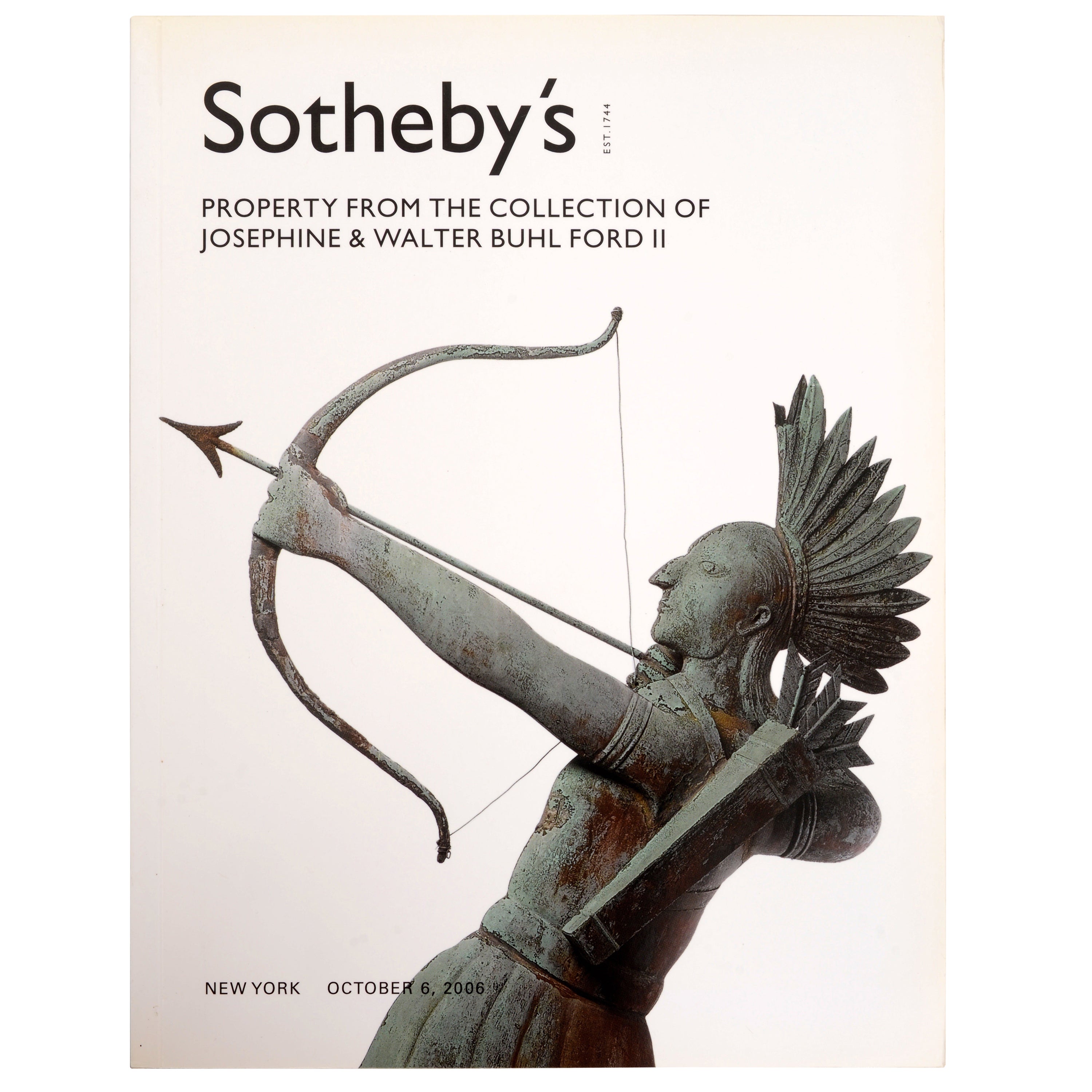 Sotheby's : Propriété de la collection de Josephine et Walter Buhl Ford II, 1ère