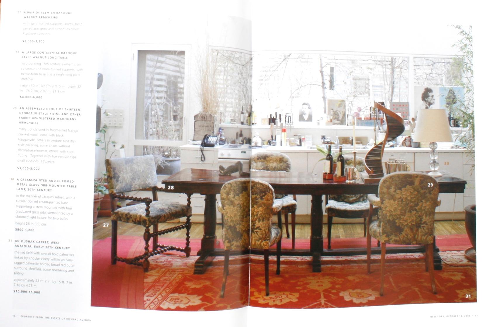 Contemporary Sotheby's: Property from the Estate of Richard Avedon, Sale #8091, October 2005