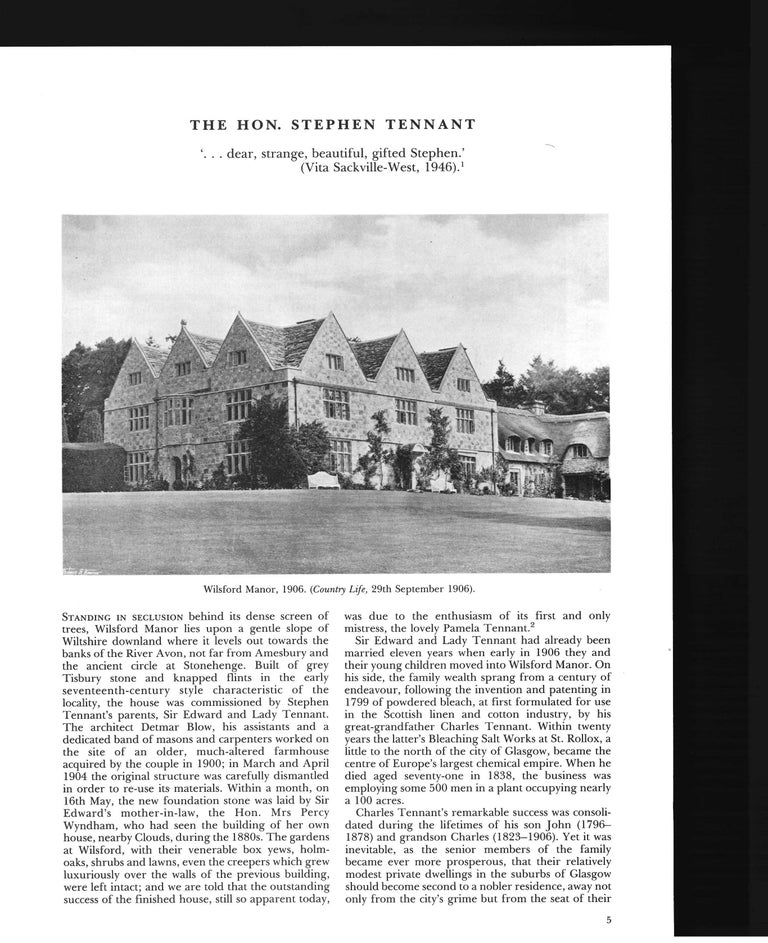 Sotheby's Sale Catalogue, The Contents of Wilsford Manor For Sale at