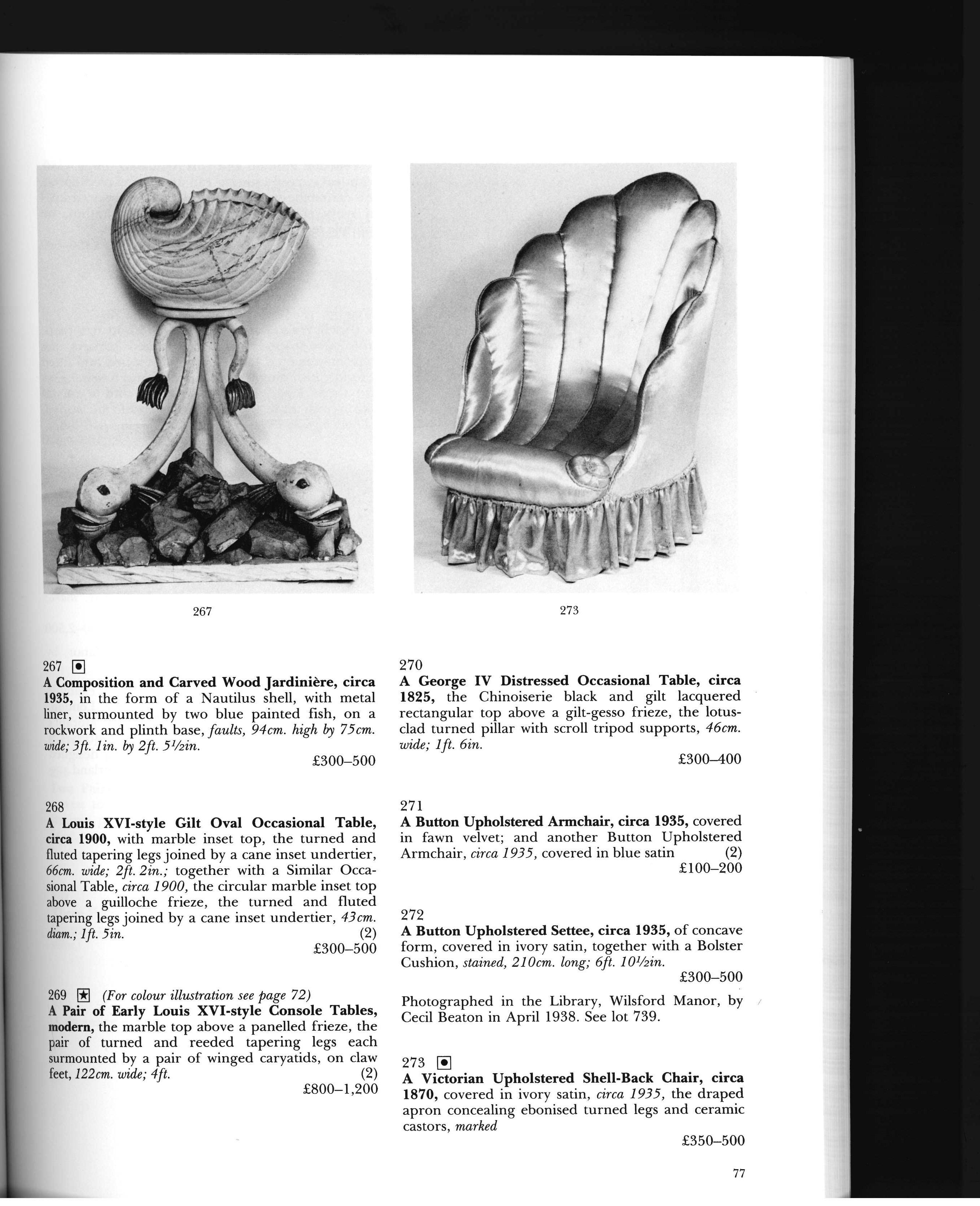 The Contents of Wilsford Manor Sotheby's Sale Catalogue 3