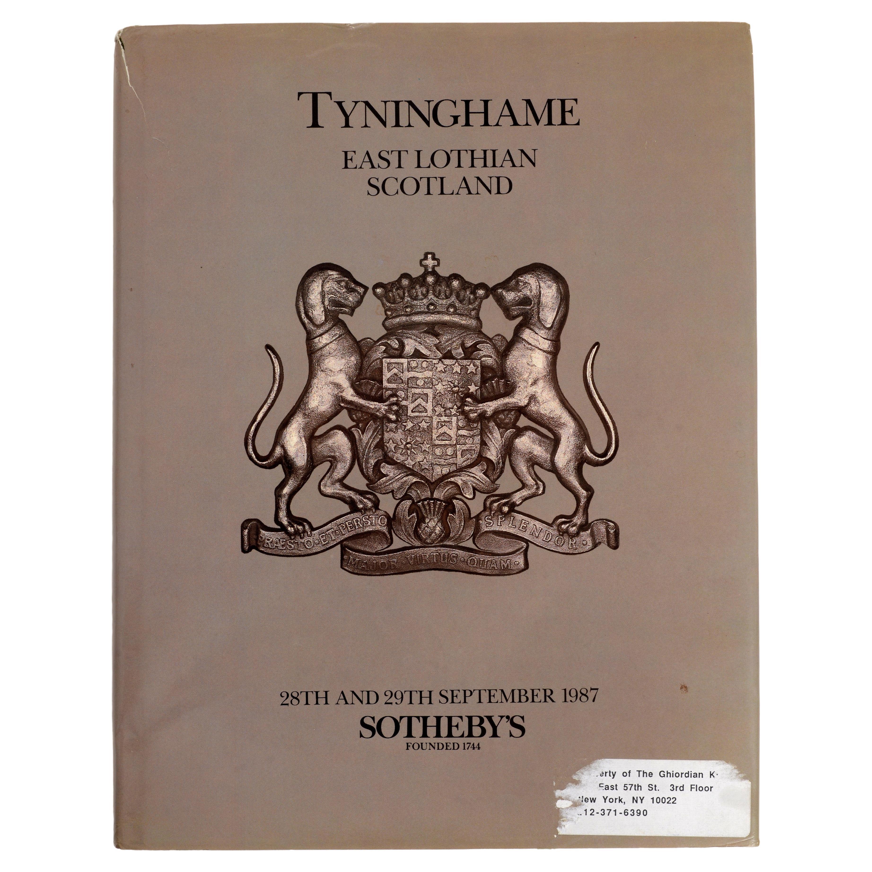Sotheby's: the Contents of Tyninghame, East Lothian, Scotland, 1st Ed Hardcover