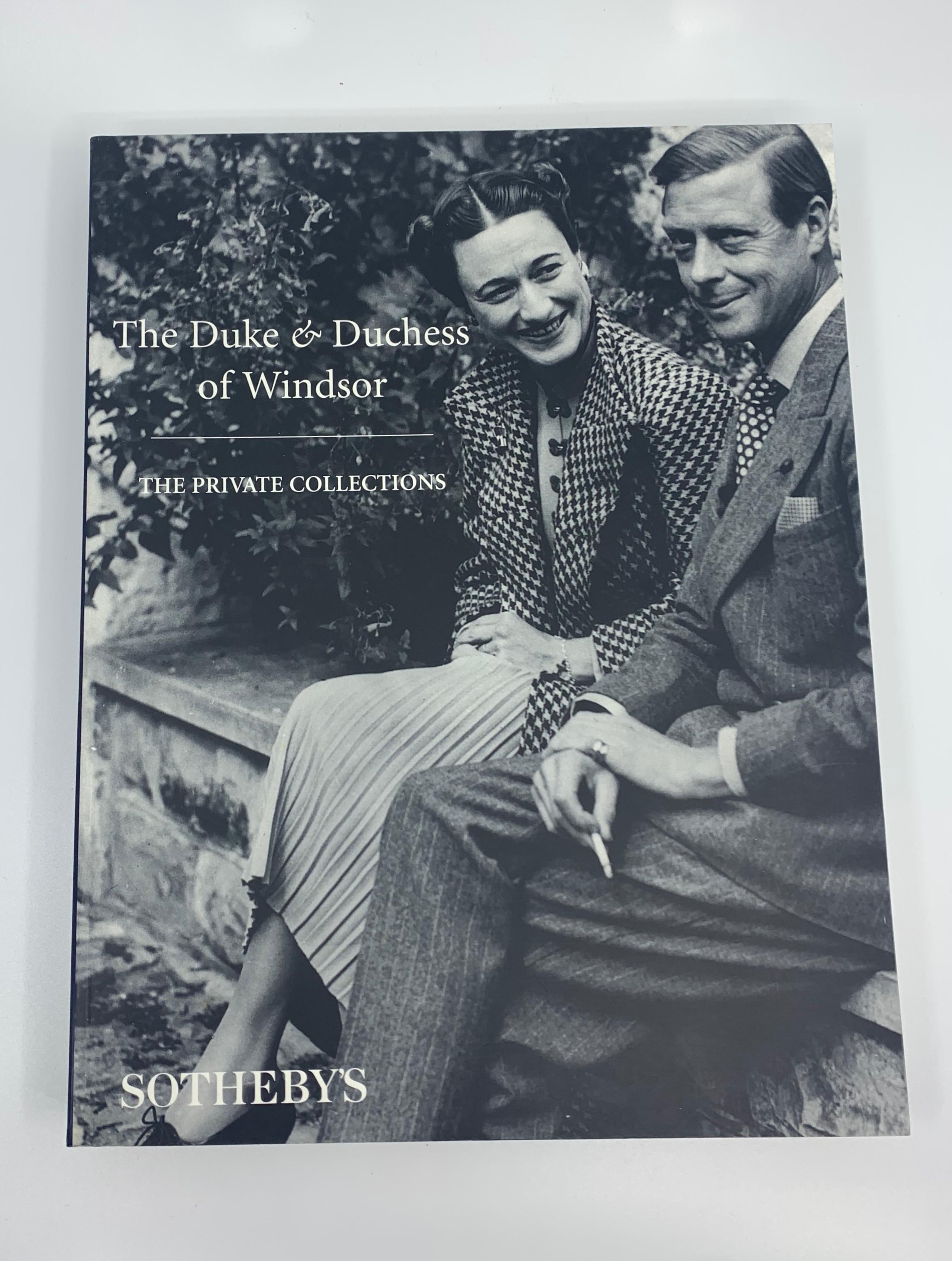 Catalogues de livres Sotheby's « The Duke and Duchess of Windsor Auction » (Le duc et la duchesse de Windsor) en vente 1