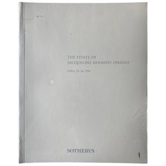 Sotheby's The Estate of Jacqueline Kennedy Onassis Book Catalog