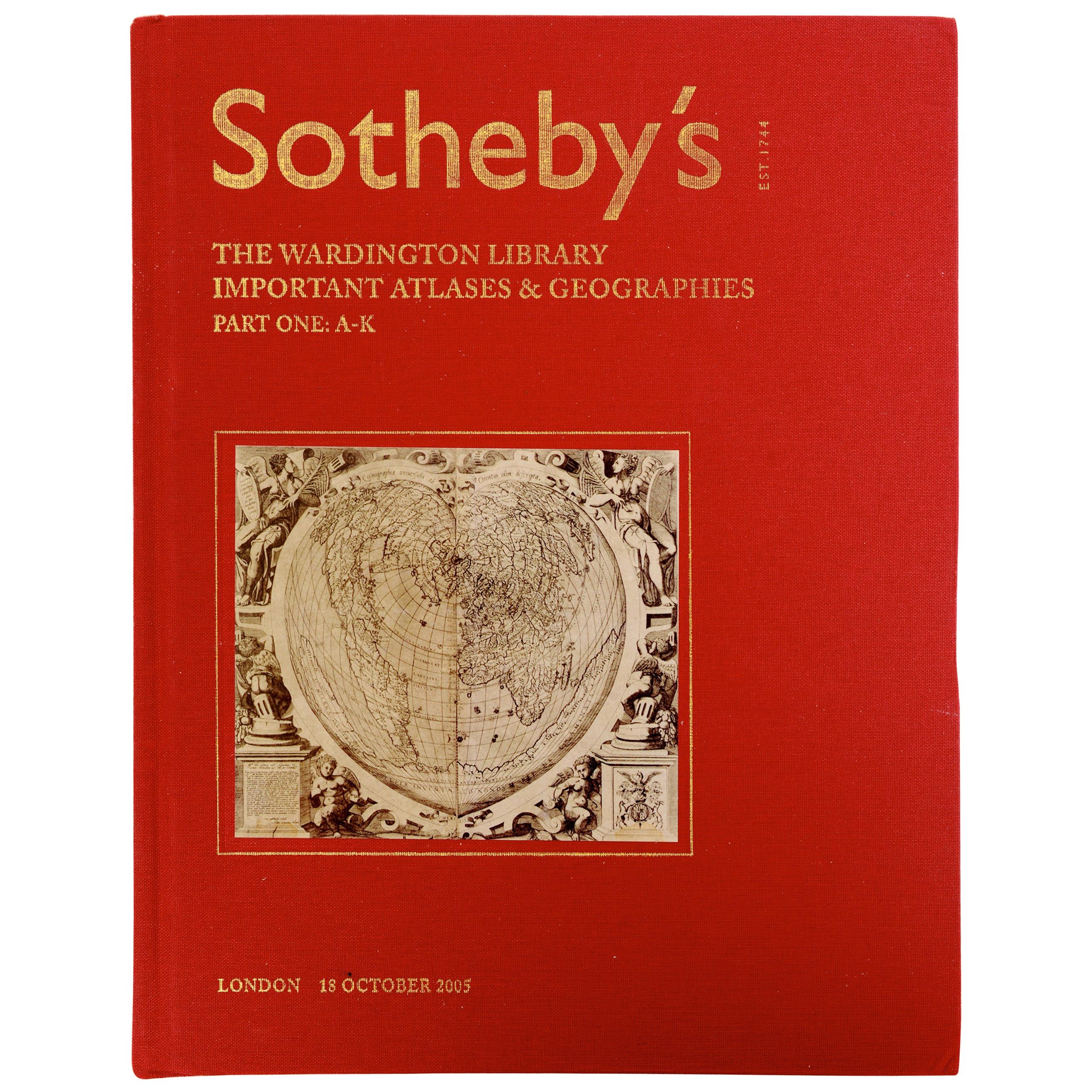 Sotheby's The Wardington Library, Important Atlases and Geographies, Part 1 A-K For Sale