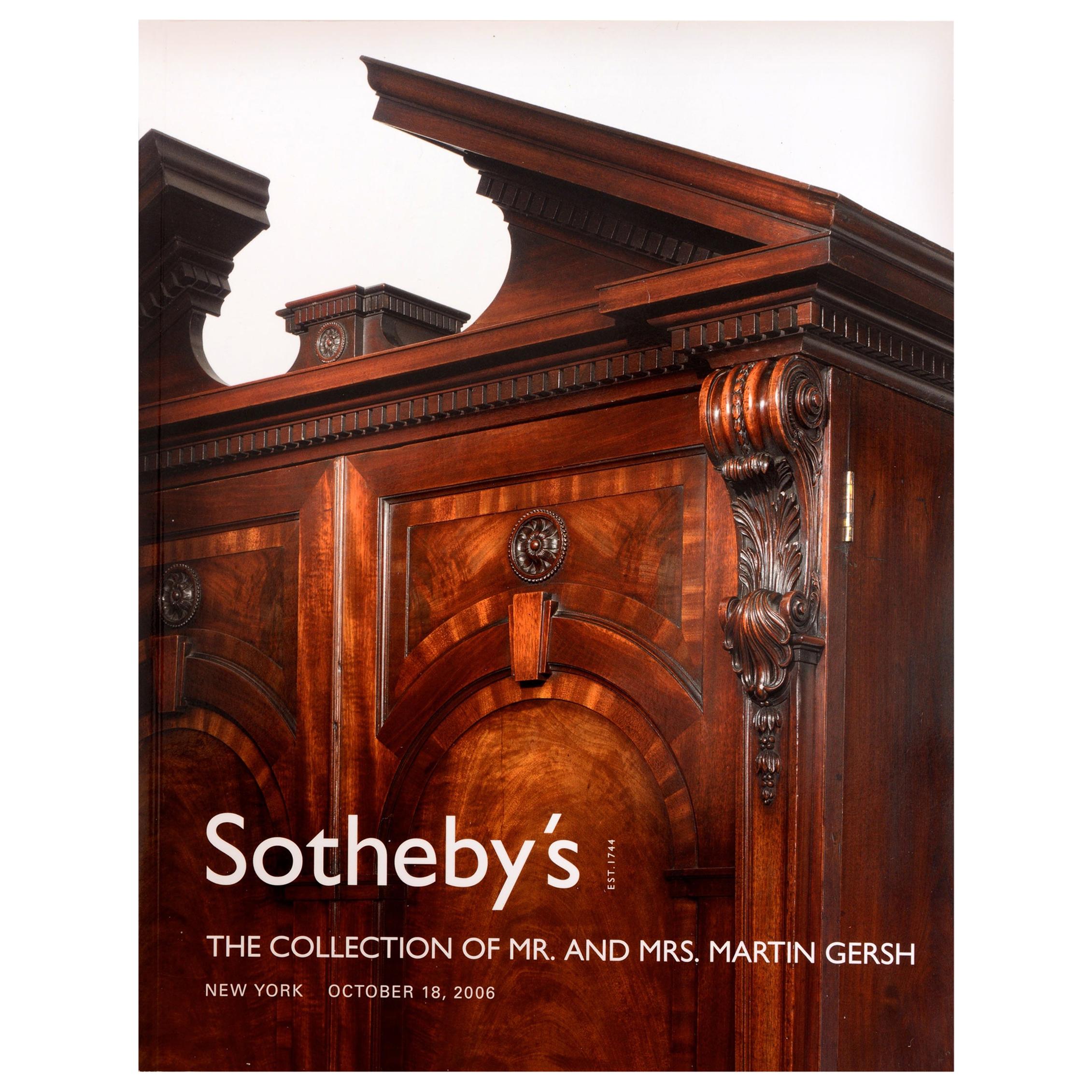 Sotheby's The Collection of Mr. and Mrs. Martin Gersh, October 18, 2006, 1st Ed For Sale