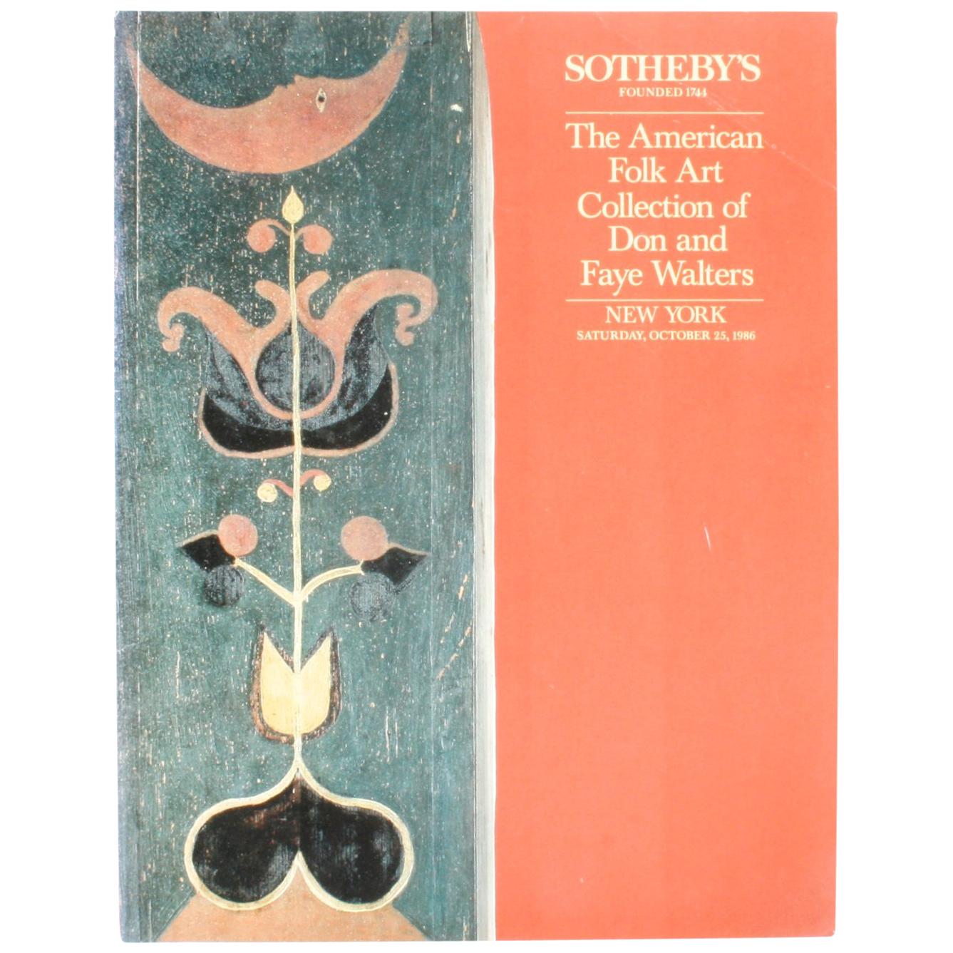"Sothey
s, The American Folk Art Collection of Don and Faye Walters", Book