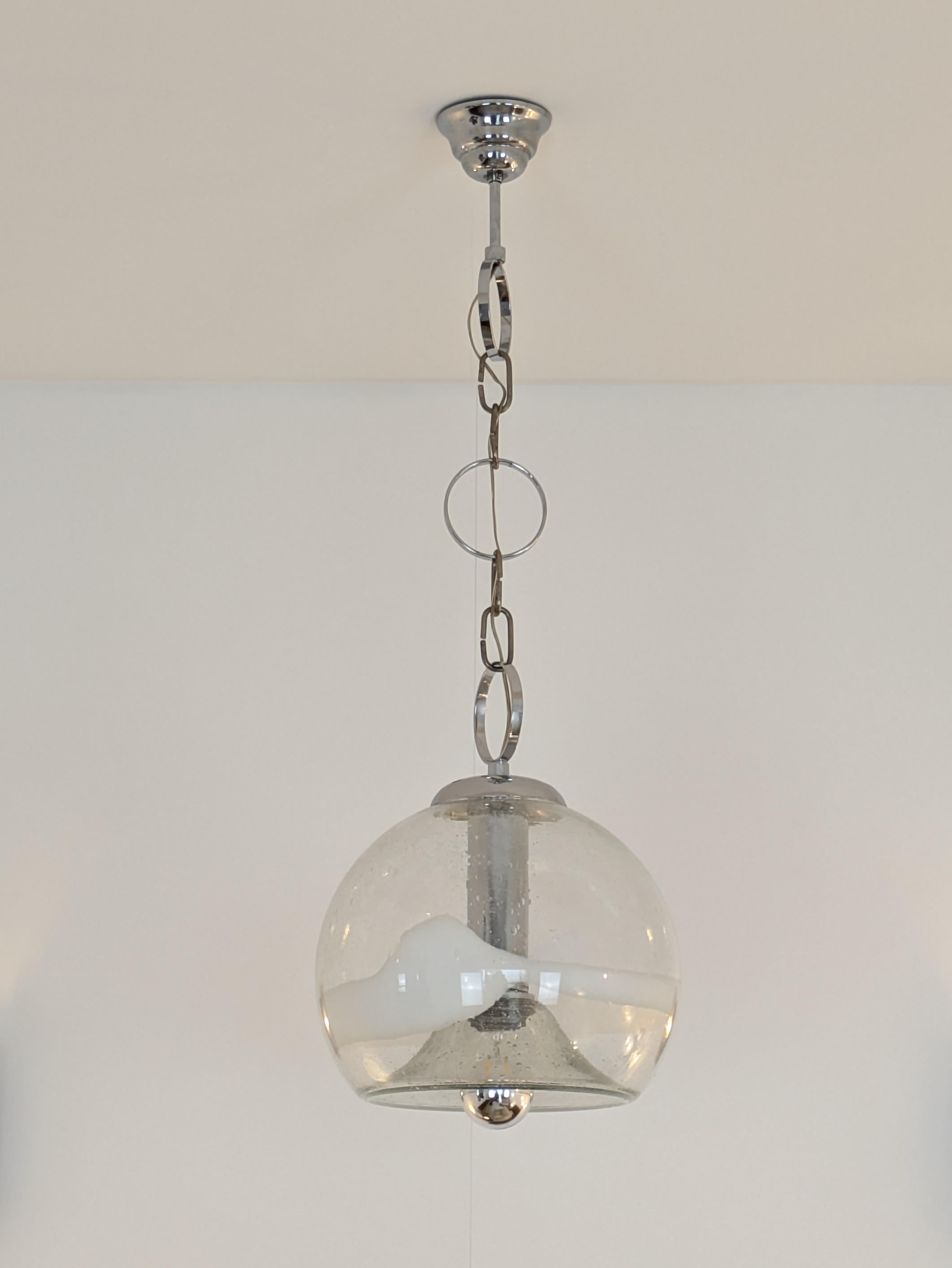Sothis Murano Pendelleuchte 30 aus geblasenem Glas, Ettore Fantasia und Gino Poli, Italien, 1970 im Angebot 5
