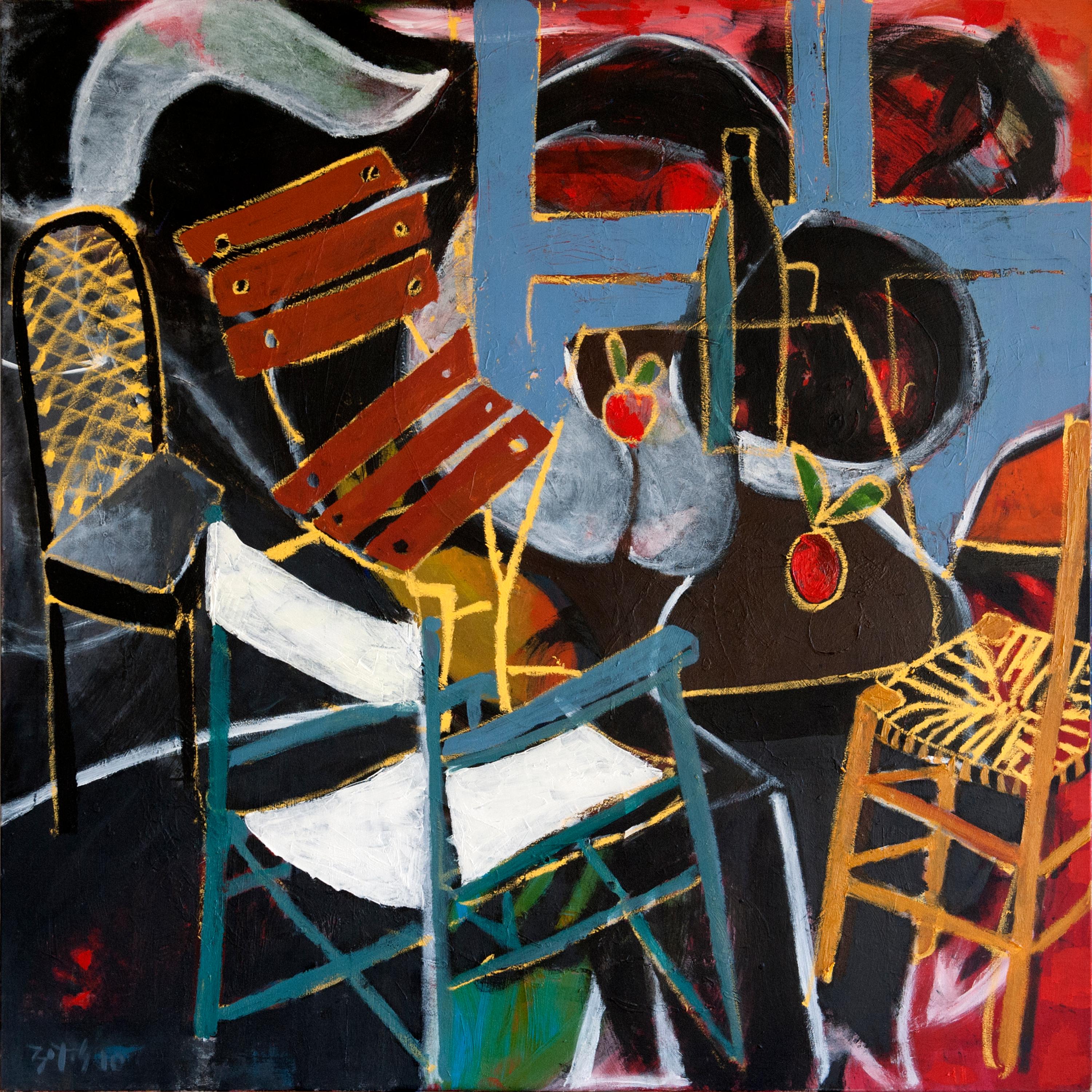 Sotos Zachariadis Interior Painting - Chairs