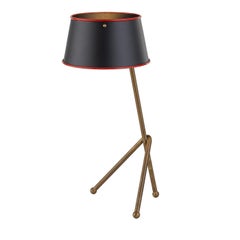 Sottovoce Black Brass Tripod Table Lamp