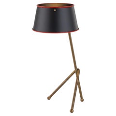 Sottovoce Black Brass Tripod Table Lamp