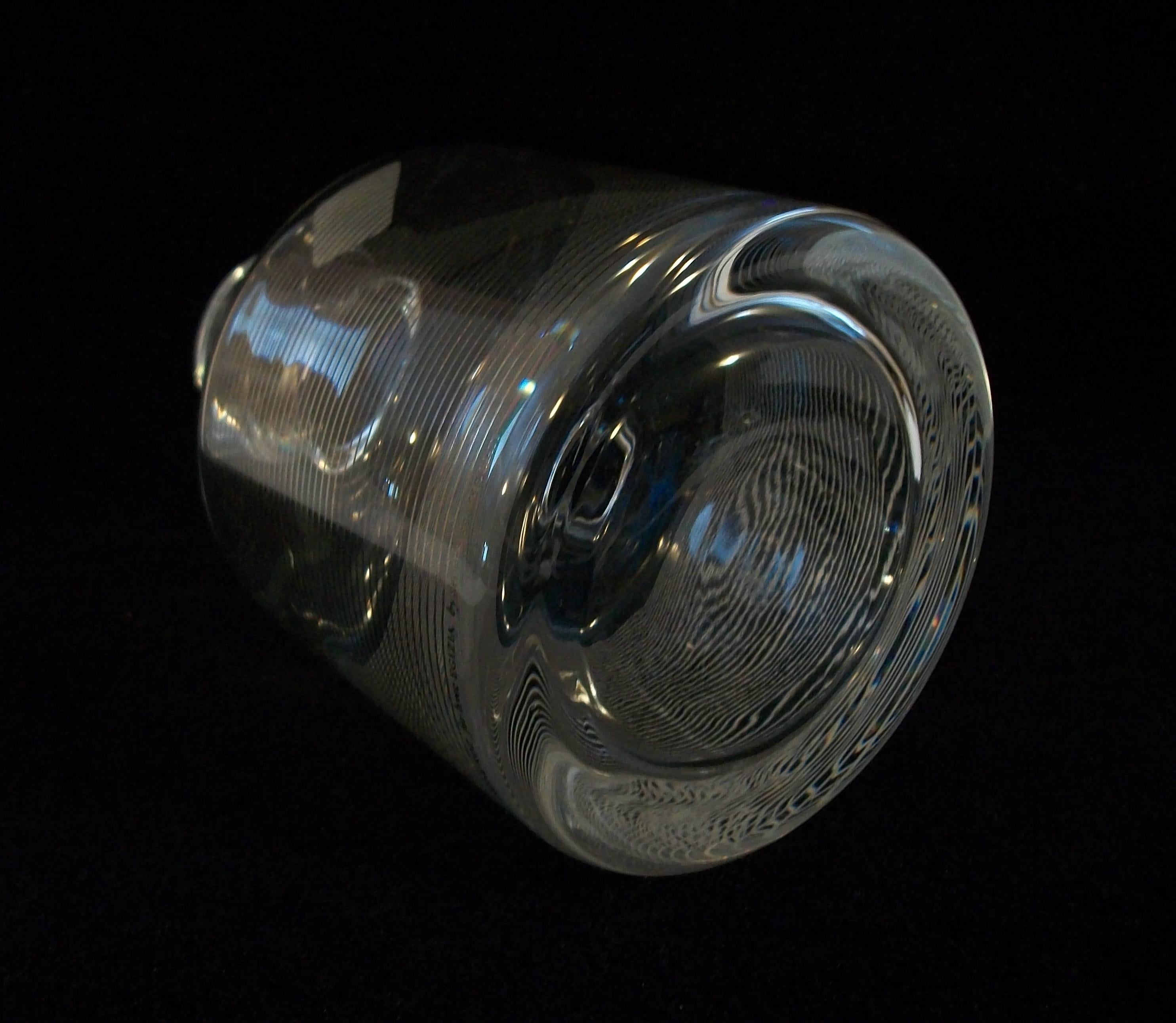 SOTTSASS ASSOCIATI for EGIZIA - Hand Made Glass Carafe - Italy - Circa 1990's For Sale 5