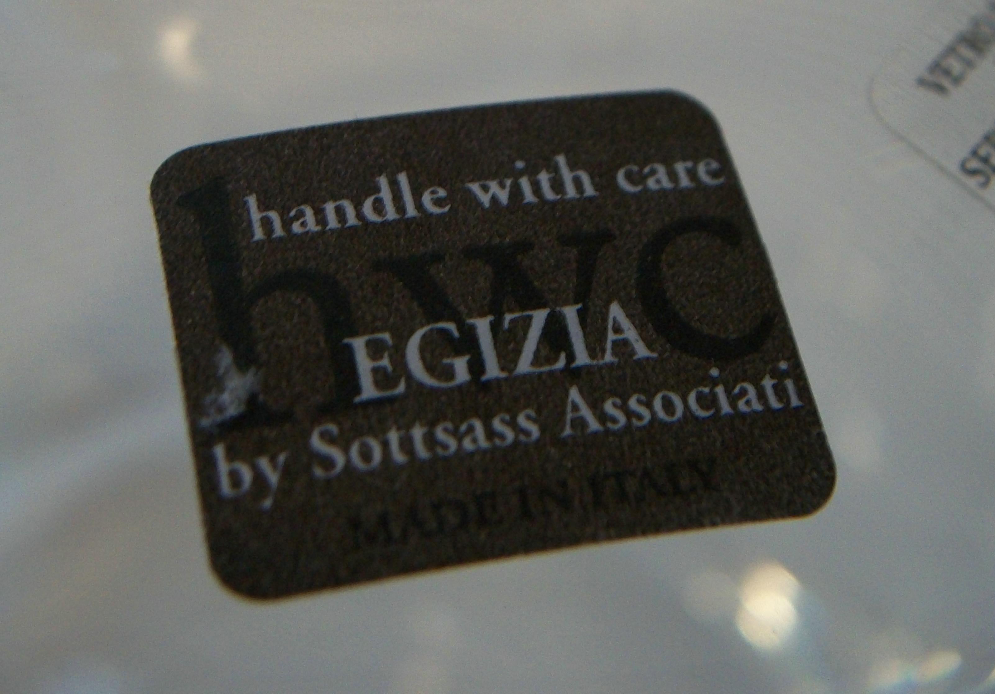 20th Century SOTTSASS ASSOCIATI for EGIZIA - Hand Made Glass Carafe - Italy - Circa 1990's For Sale
